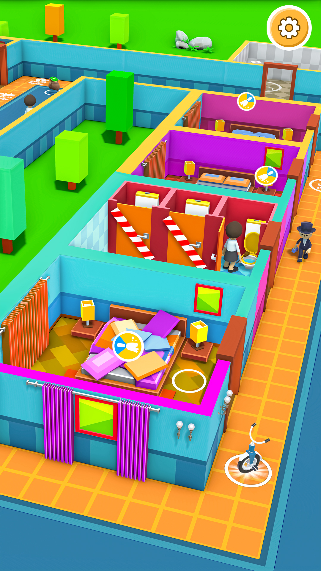 اسکرین شات 3 بازی Perfect Hotel Business Game 3d