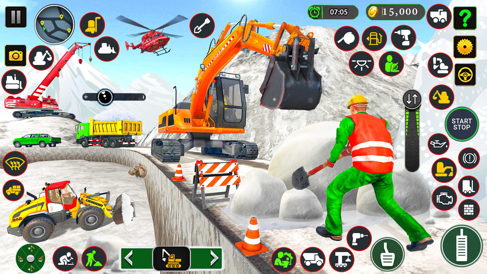 اسکرین شات 5 بازی Snow Excavator Construction 3d