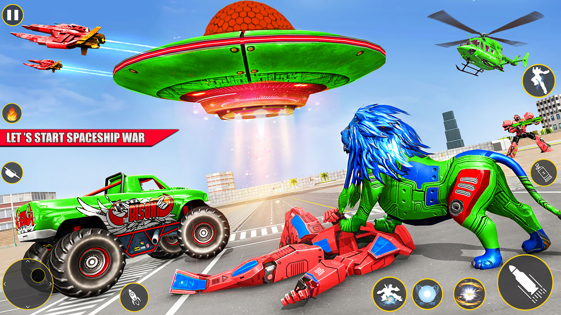 اسکرین شات 4 برنامه Space Robot Transform Games 3D
