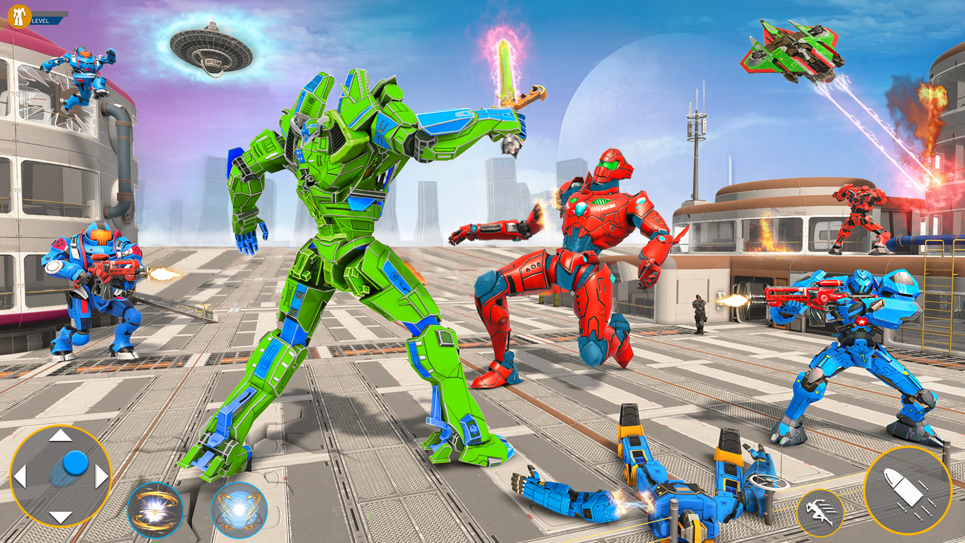 اسکرین شات 7 برنامه Space Robot Transform Games 3D