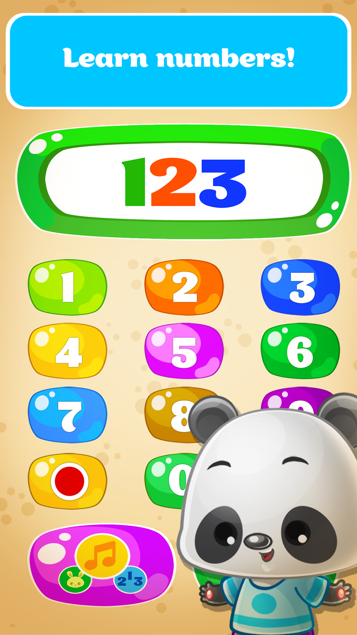 اسکرین شات 2 بازی Babyphone game Numbers Animals