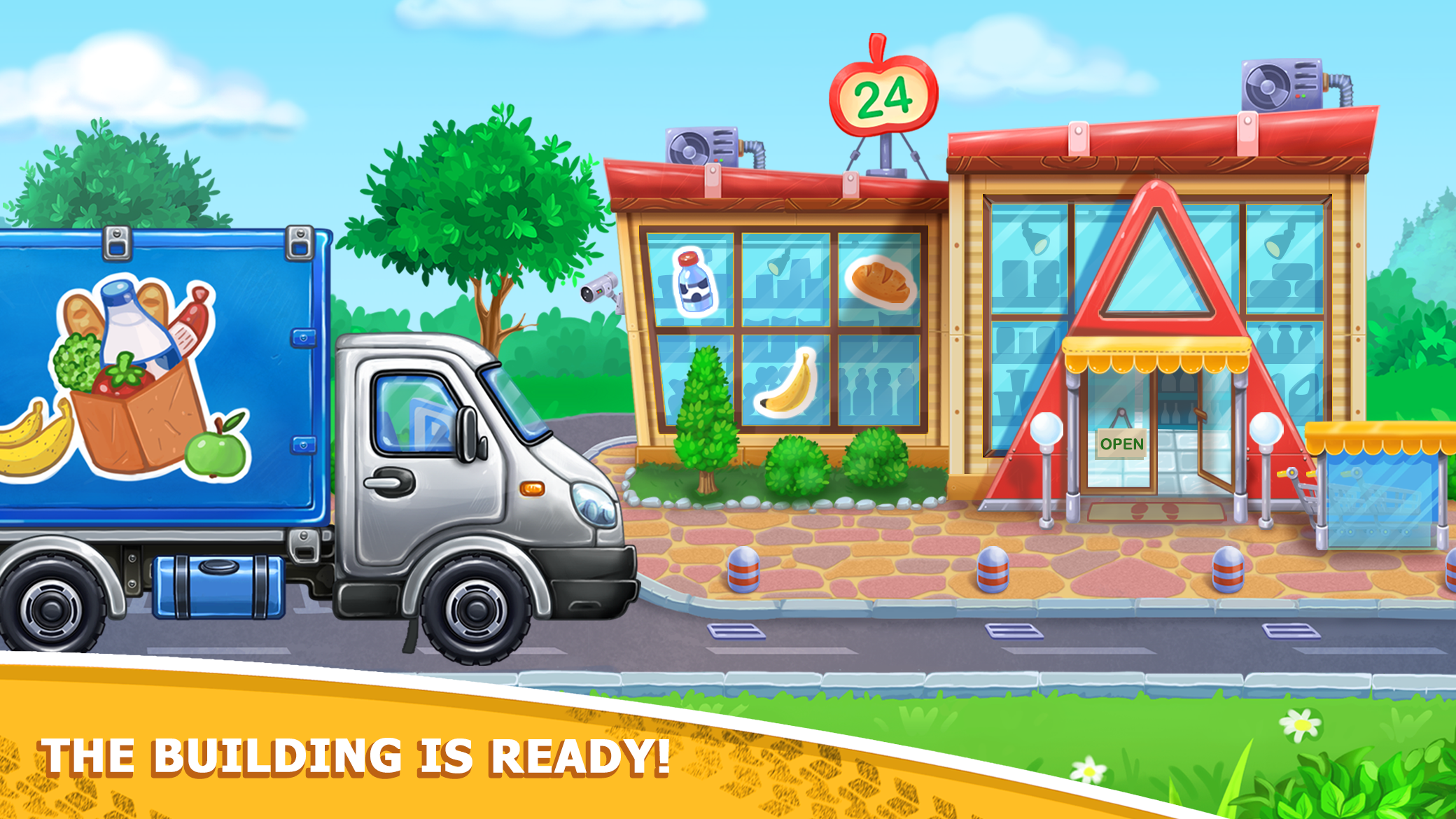 اسکرین شات 5 بازی Kids truck games Build a house