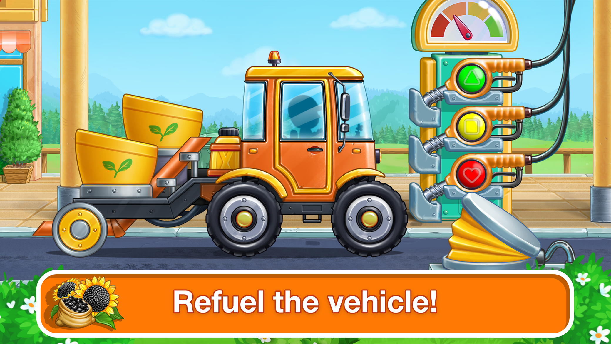 اسکرین شات 5 بازی Tractor, car: kids farm games