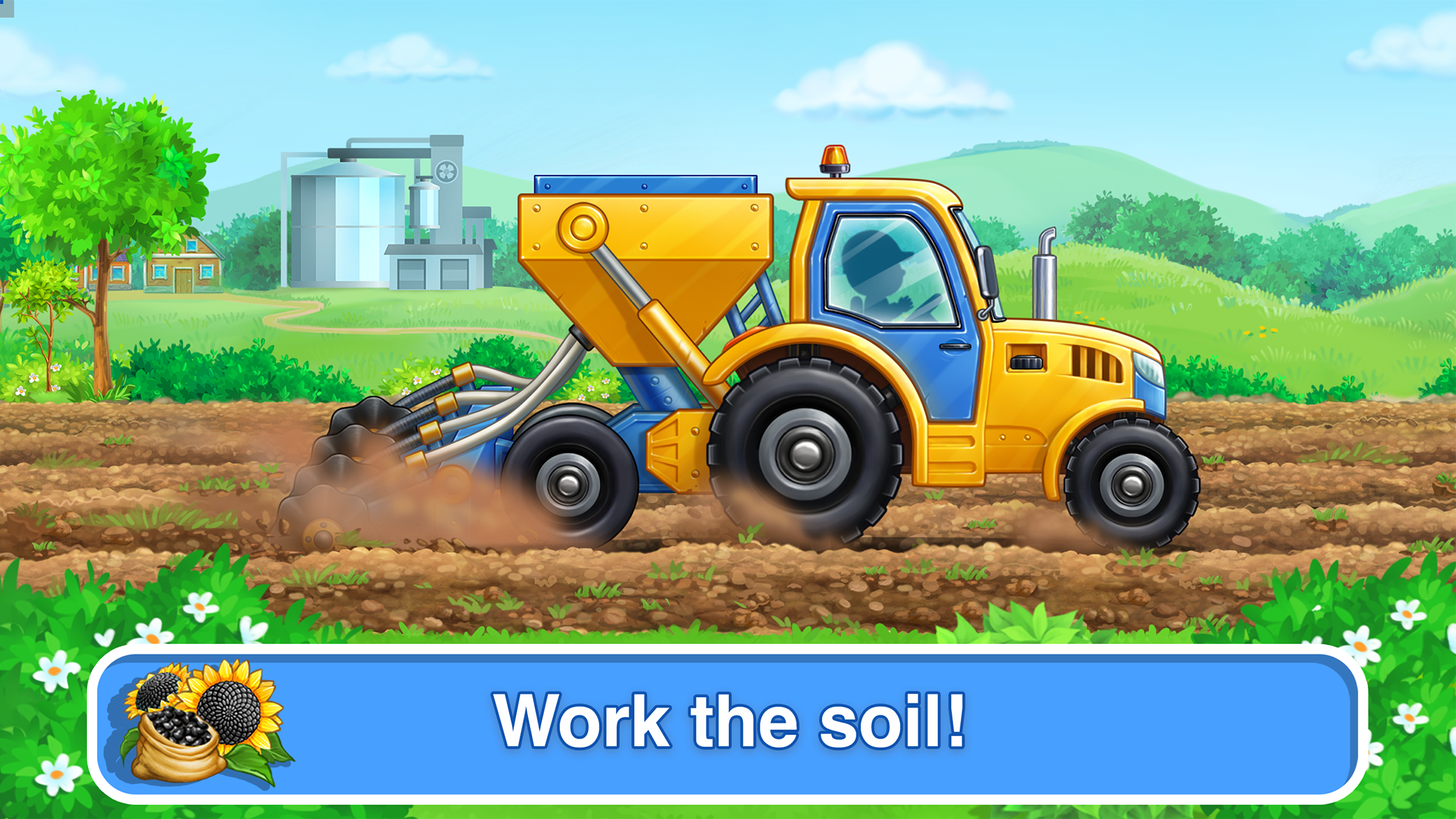 اسکرین شات 2 بازی Tractor, car: kids farm games