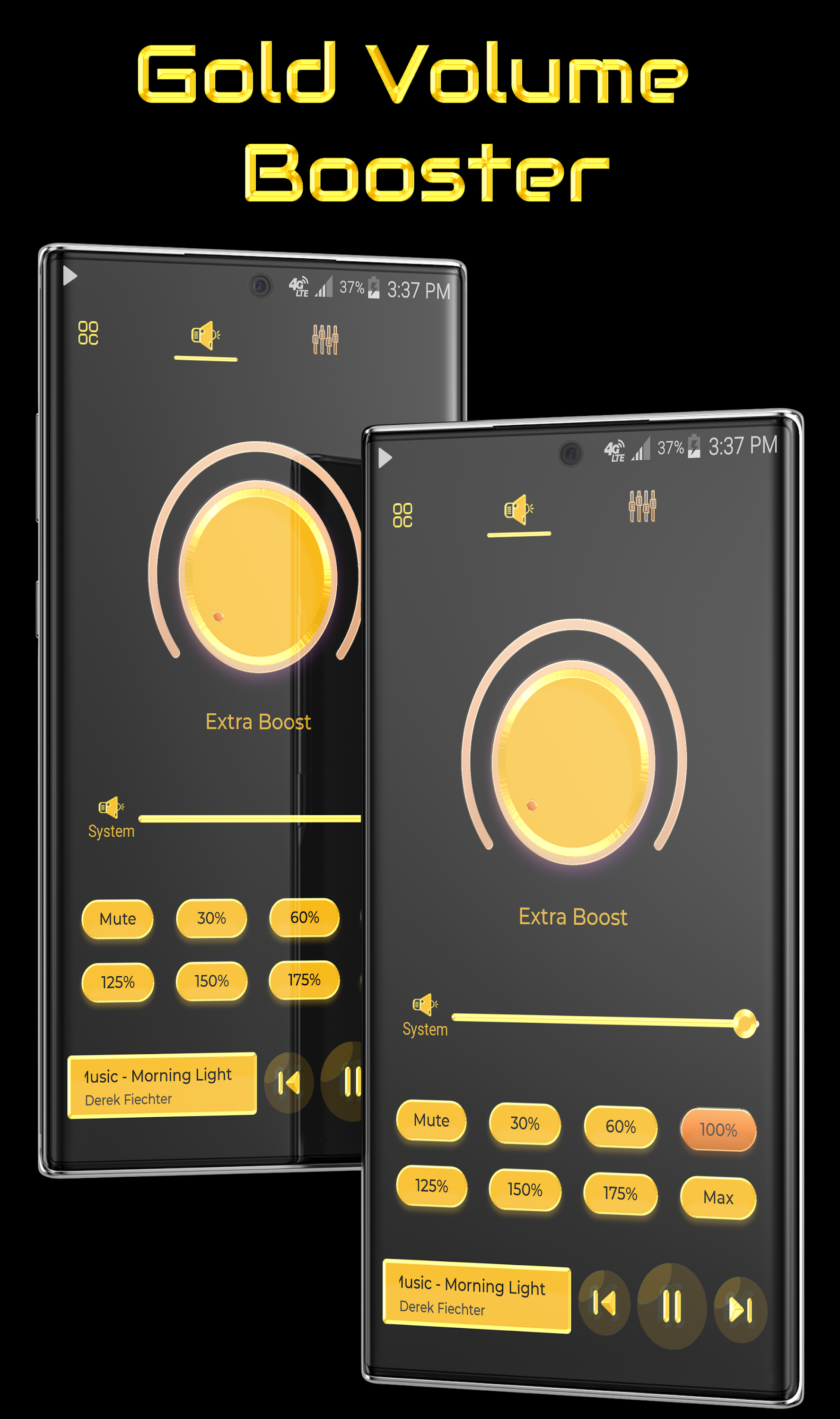 اسکرین شات 2 برنامه Gold Volume Booster