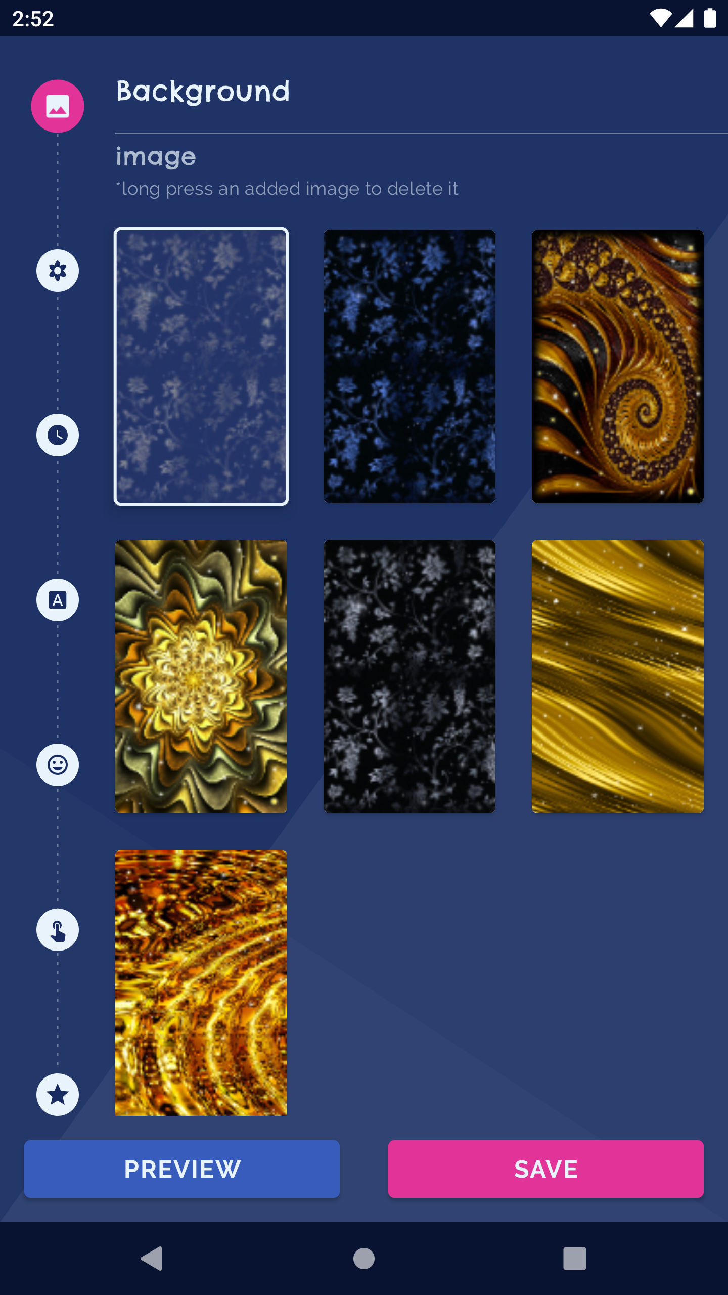 اسکرین شات 1 برنامه Gold Hearts 4K Wallpaper