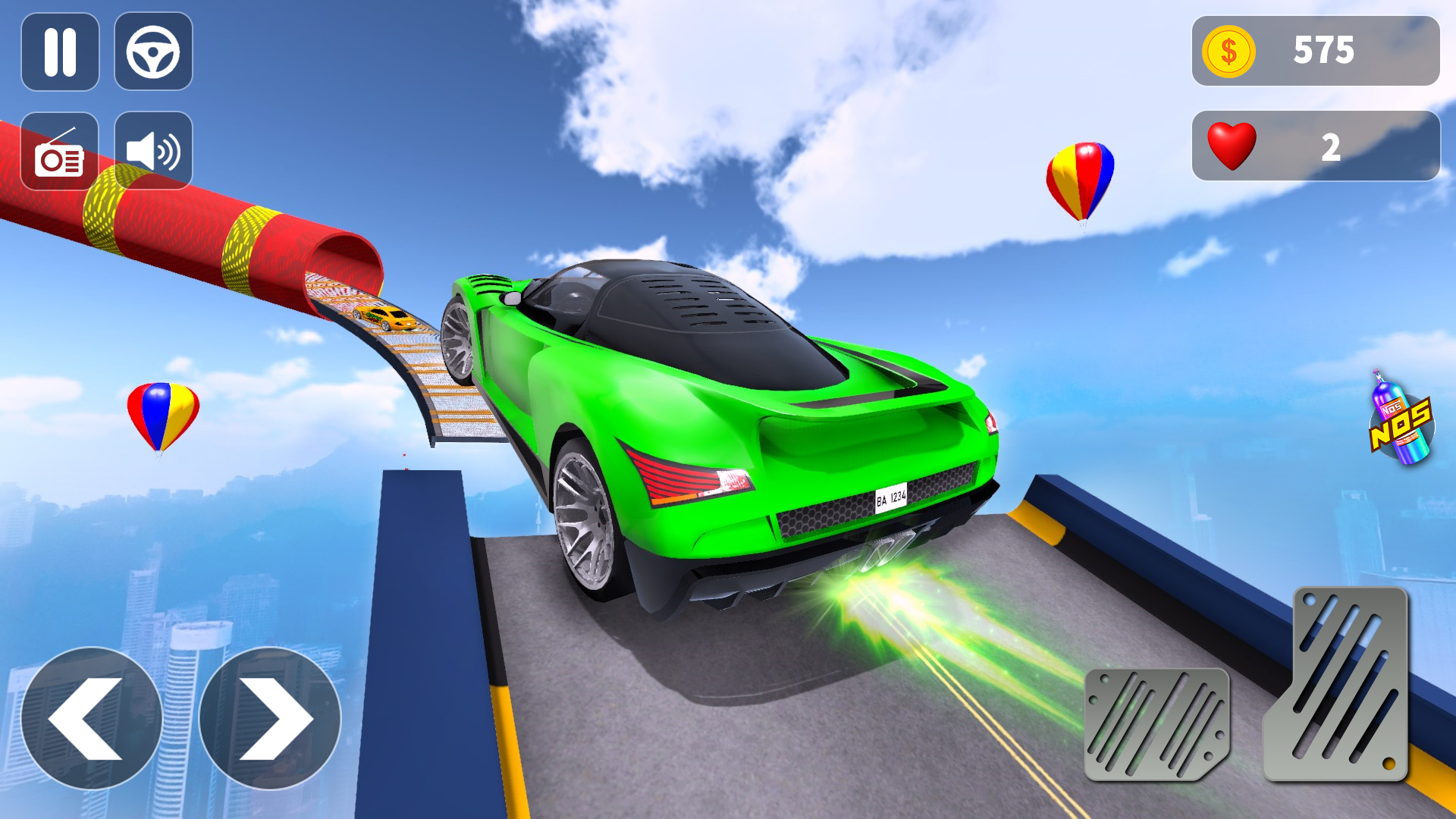 اسکرین شات 4 بازی Car Stunts: Car Offline Games
