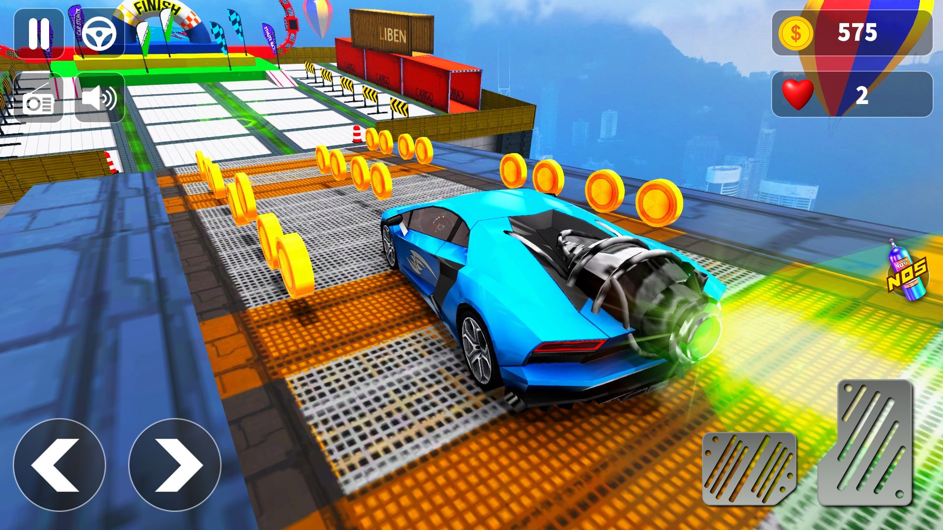 اسکرین شات 5 بازی Extreme Car Ramp Stunts 3D
