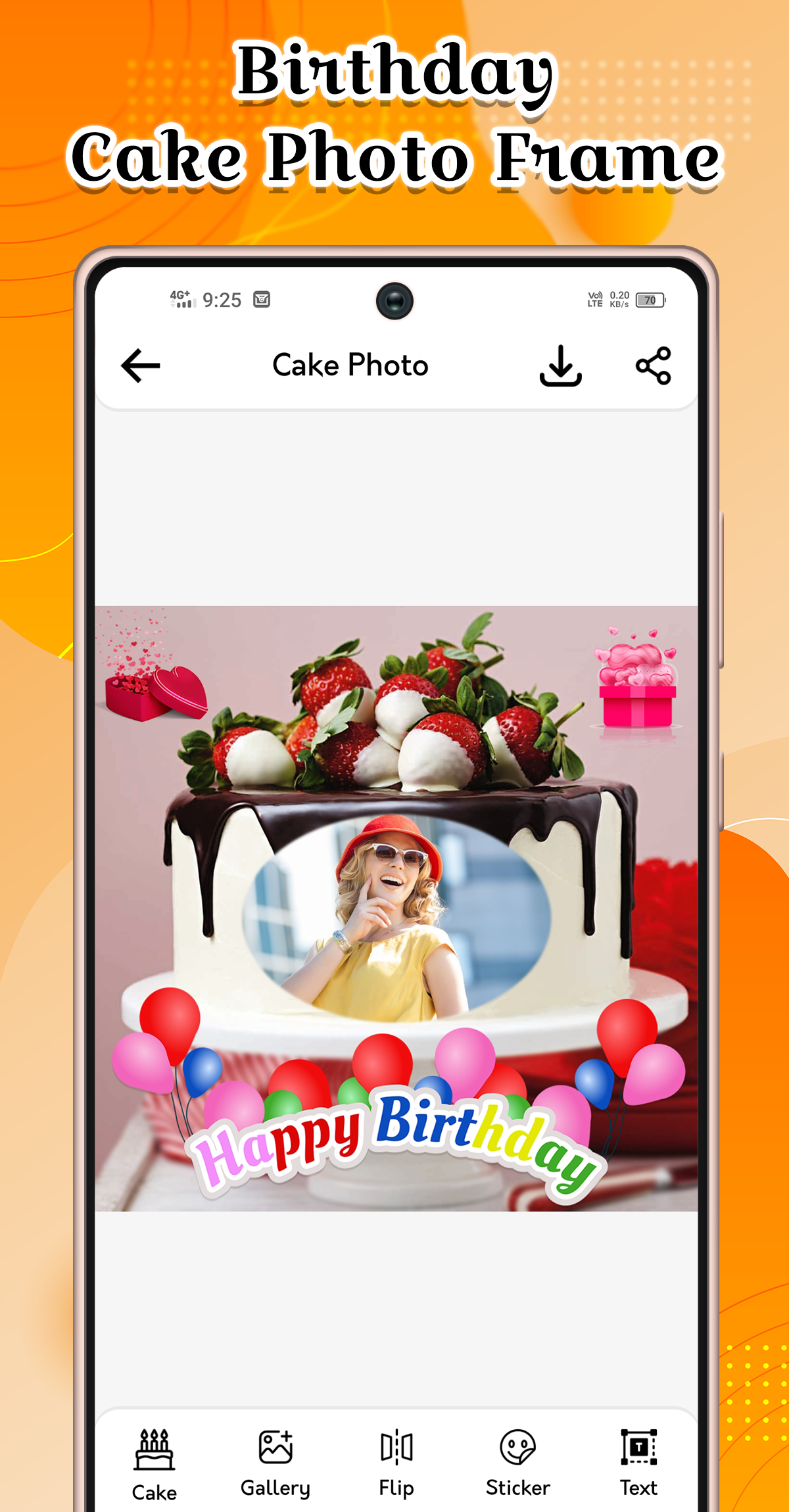 اسکرین شات 5 برنامه Birthday Song Video Maker