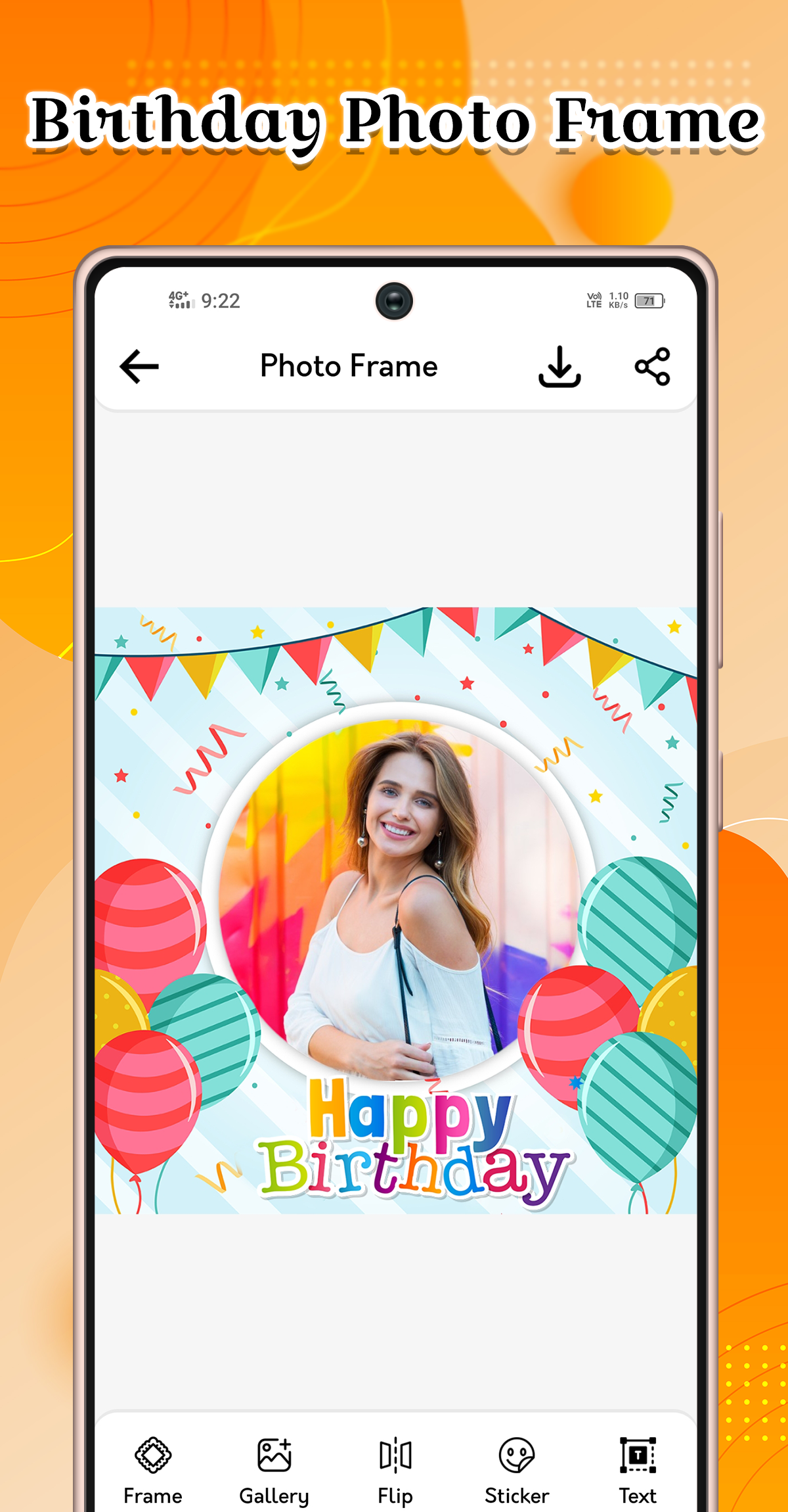 اسکرین شات 4 برنامه Birthday Song Video Maker