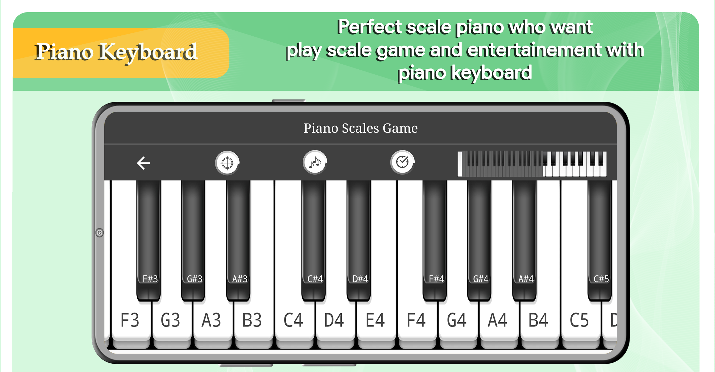 اسکرین شات 5 برنامه Piano Keyboard