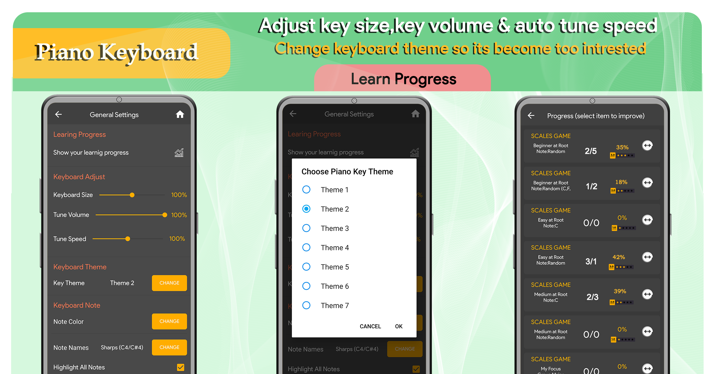 اسکرین شات 3 برنامه Piano Keyboard