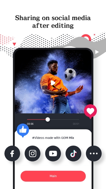 اسکرین شات 7 برنامه GOM Mix-Light Fast VideoEditor