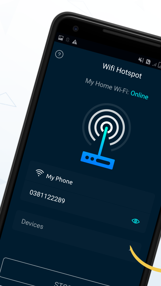 اسکرین شات 1 برنامه WiFi Hotspot, Personal hotspot