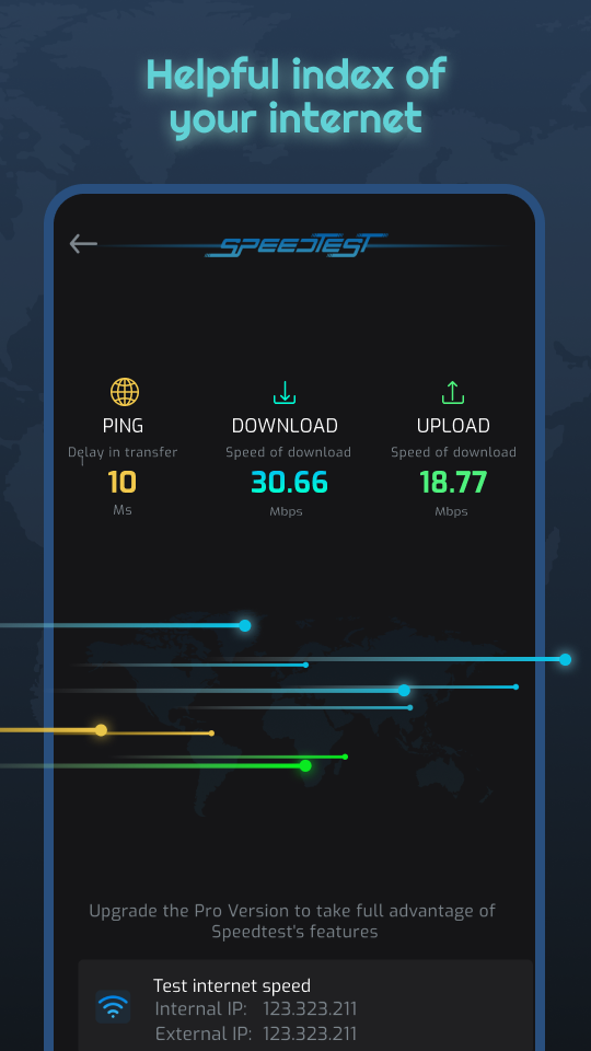 اسکرین شات 6 برنامه Speed Test: Internet Speedtest