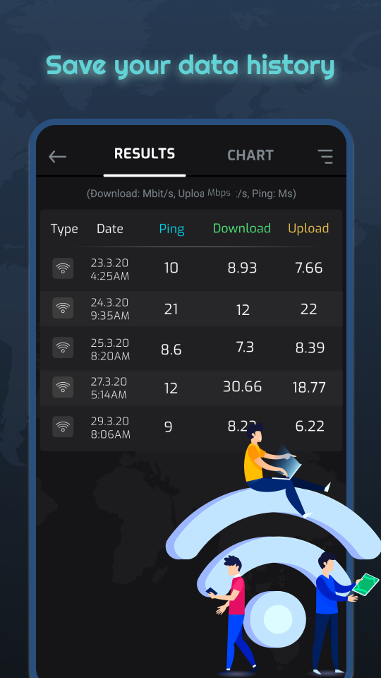 اسکرین شات 5 برنامه Speed Test: Internet Speedtest