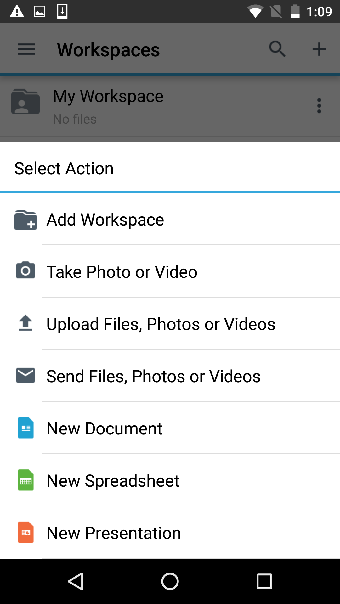 اسکرین شات 2 برنامه BlackBerry Workspaces Dynamics