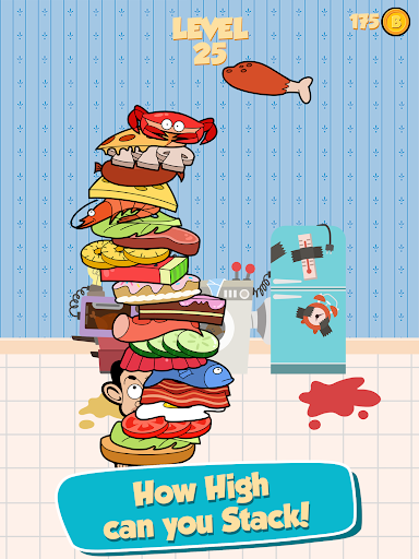 اسکرین شات 8 بازی Mr Bean - Sandwich Stack