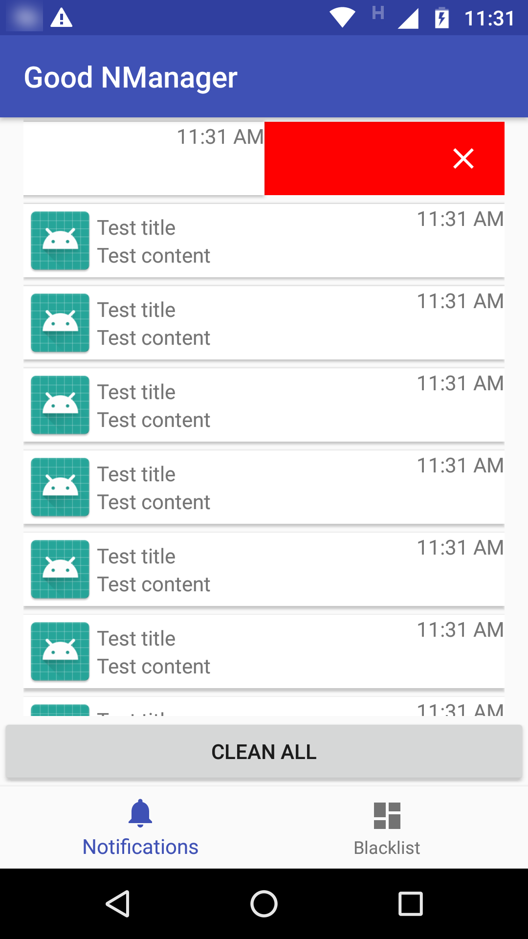 اسکرین شات 5 برنامه NManager: Notification Manager
