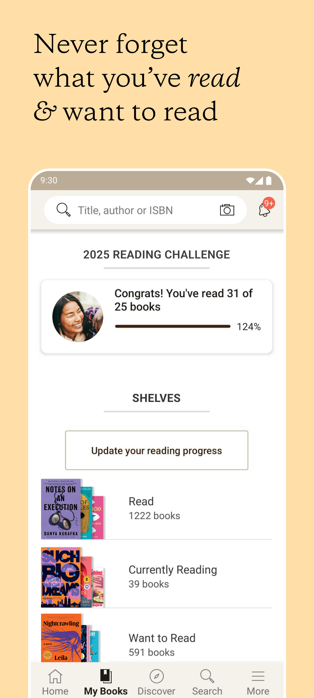 اسکرین شات 3 برنامه Goodreads: Book Reviews