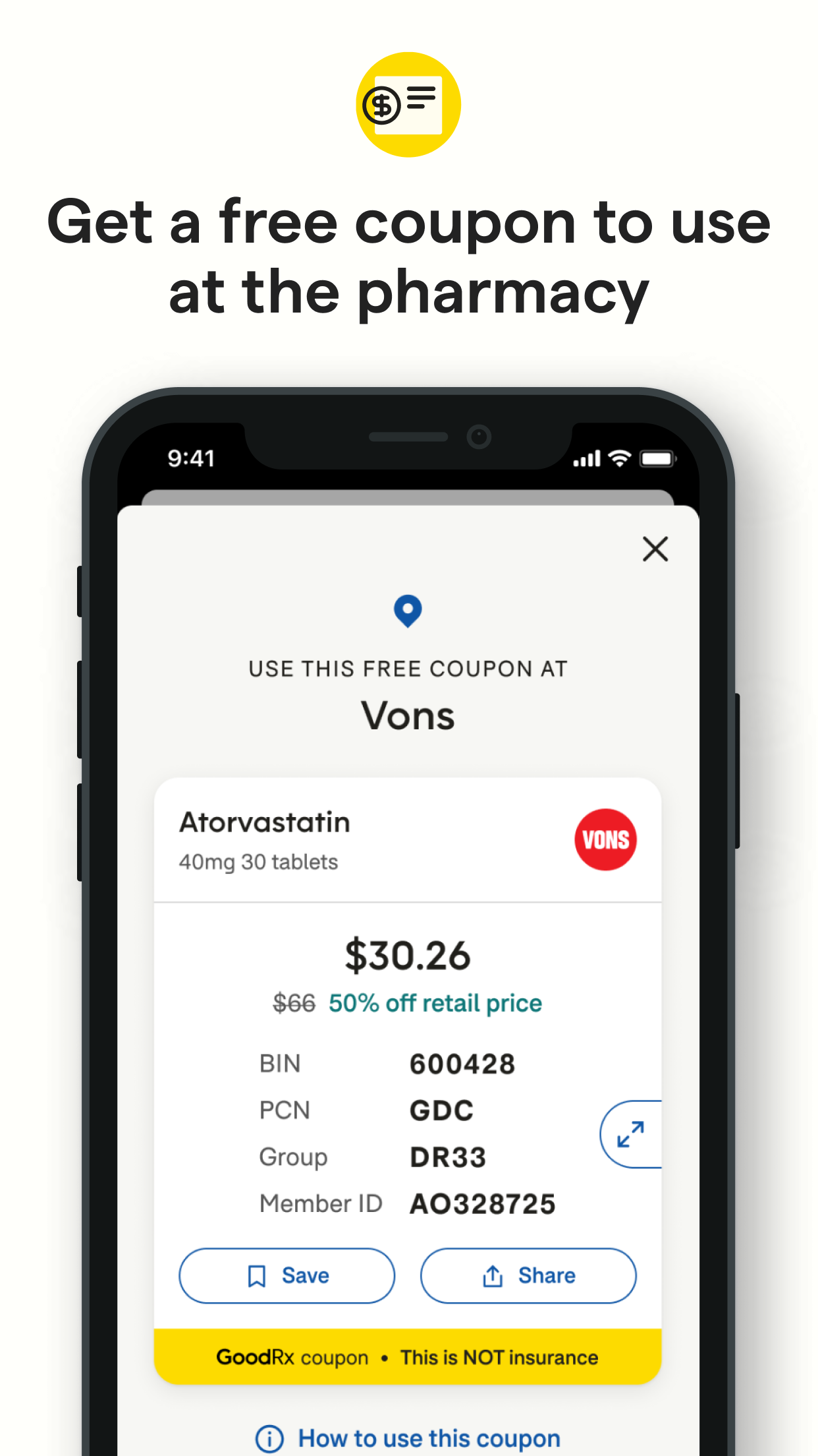 اسکرین شات 4 برنامه GoodRx: Prescription Coupons