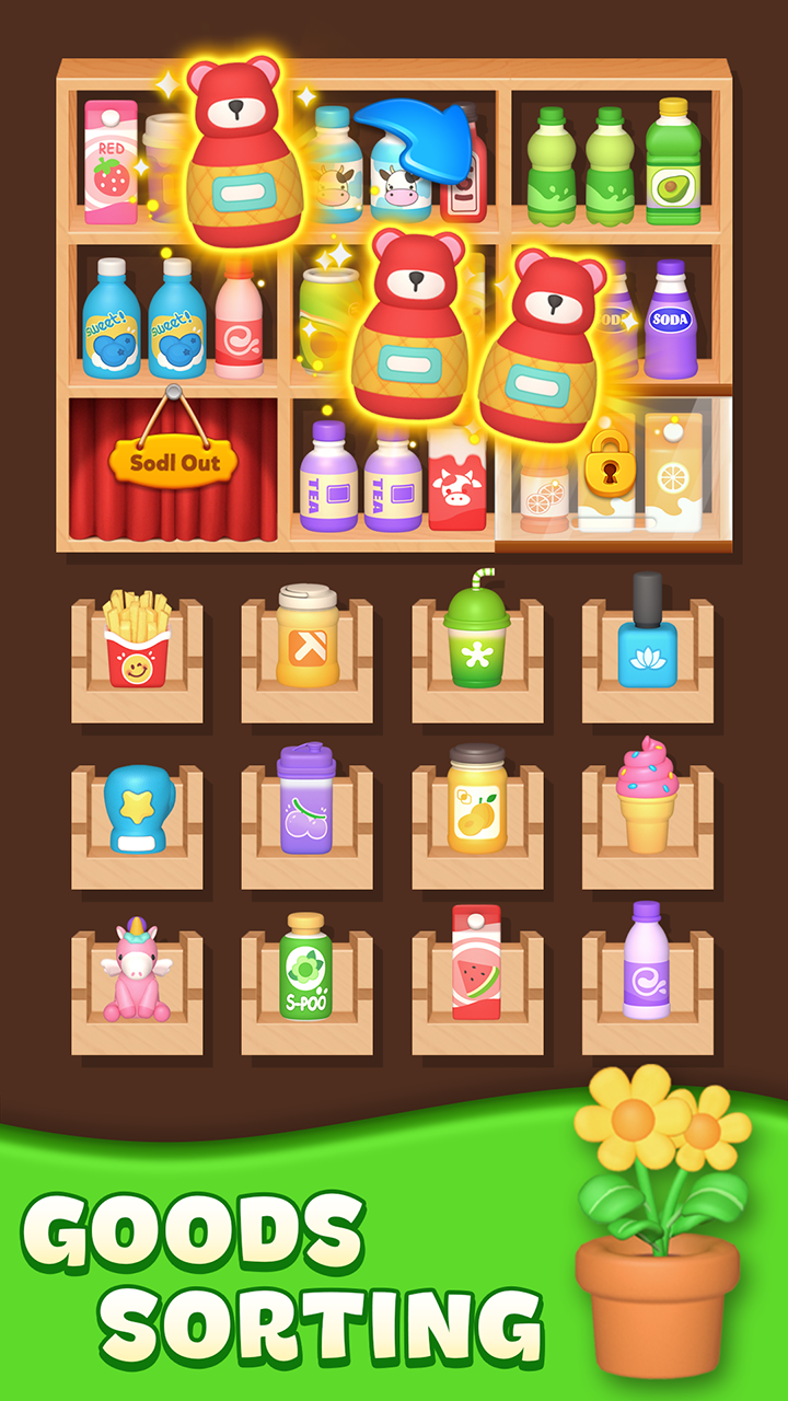 اسکرین شات 1 بازی Sort Fever:3D Goods Match