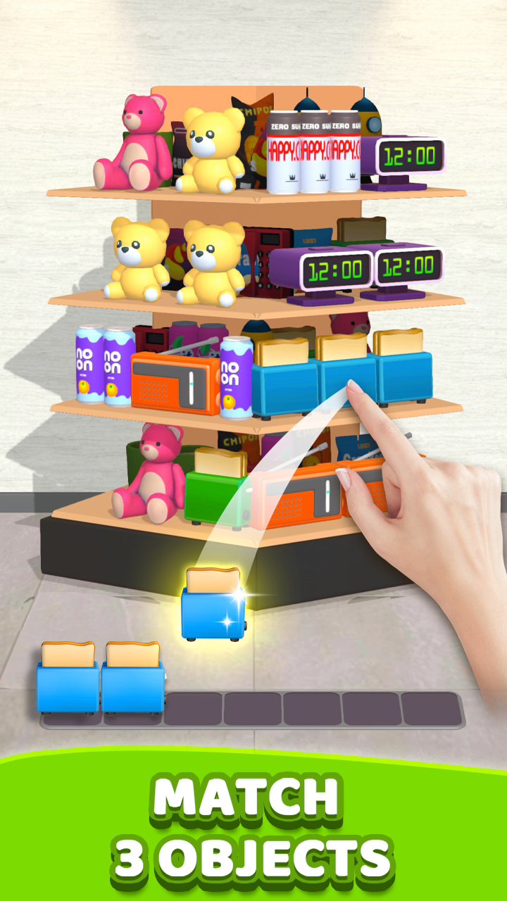 اسکرین شات 3 بازی Goods Match 3D - Brain Games