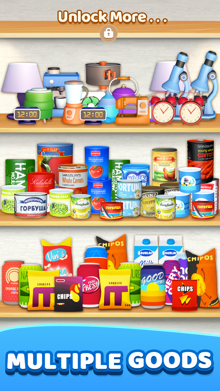 اسکرین شات 2 بازی Goods Match 3D - Brain Games