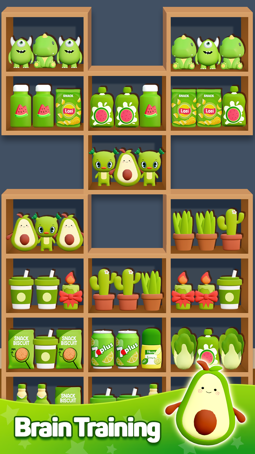 اسکرین شات 2 بازی Goods Trio 3D: Sorting Game