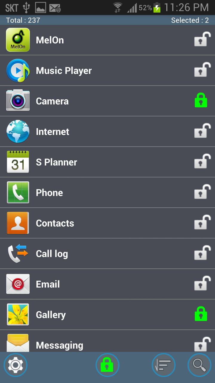 اسکرین شات 2 برنامه Security lock - App lock
