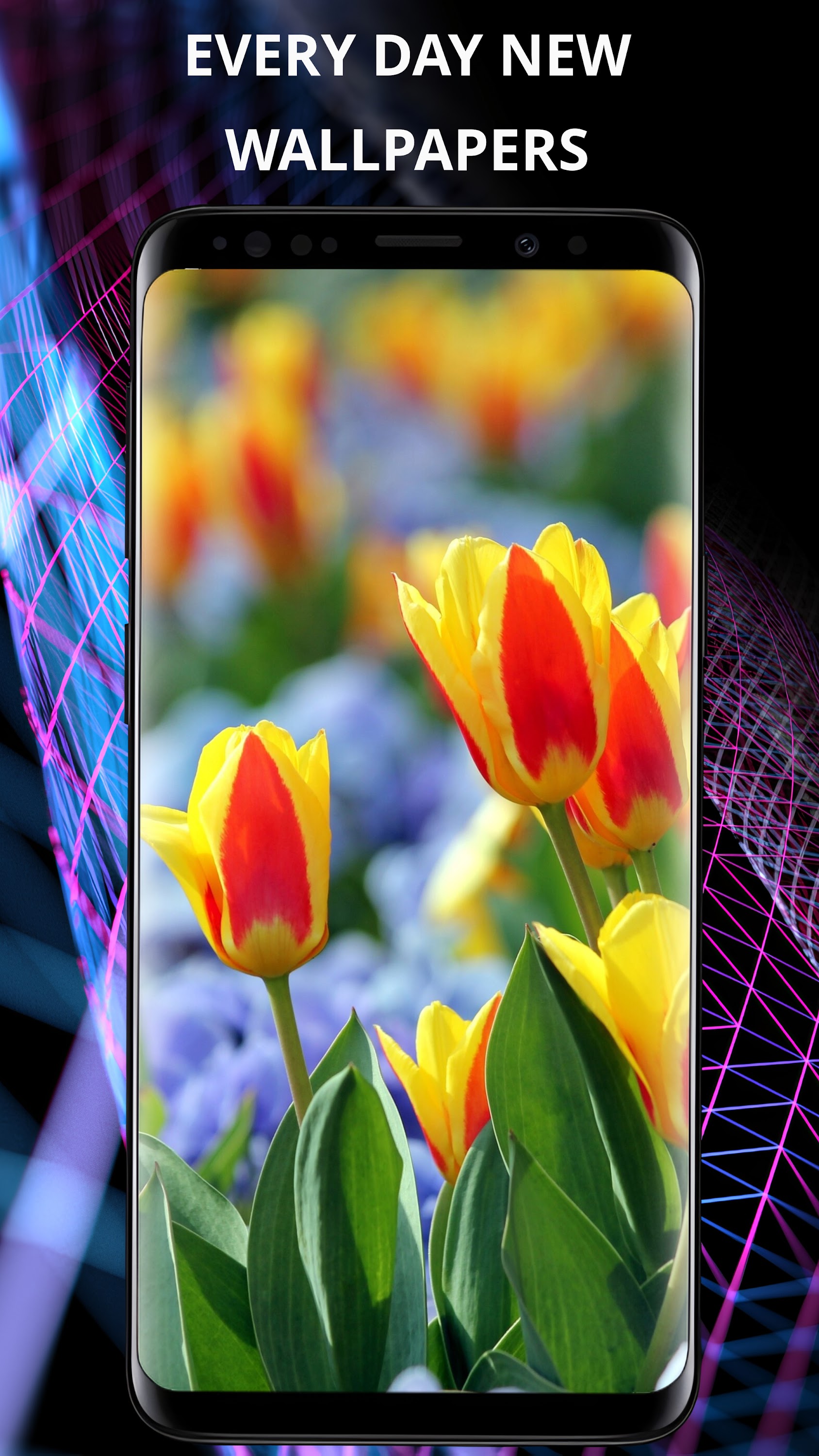 اسکرین شات 1 برنامه Flowers wallpaper for phone