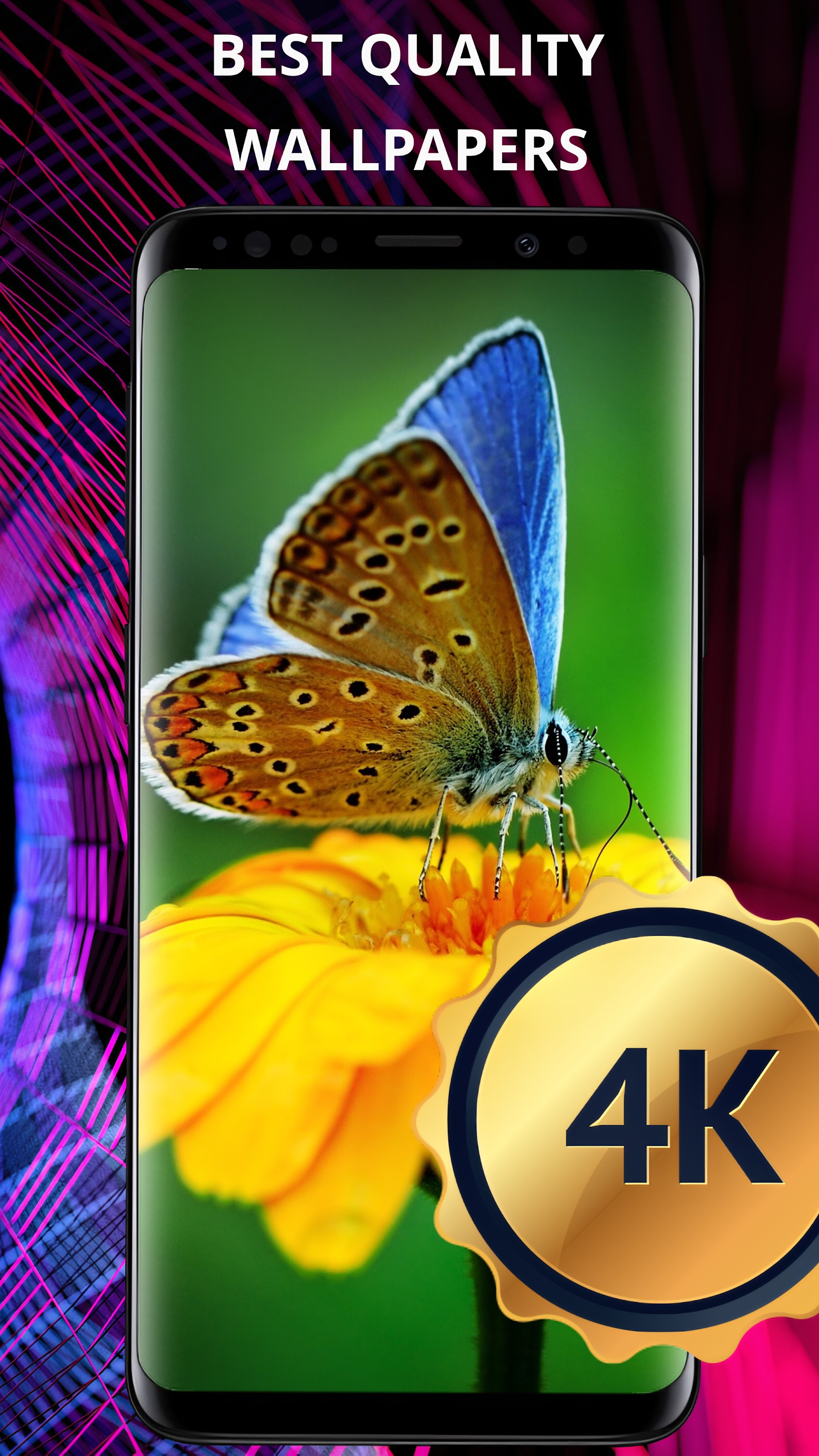 اسکرین شات 5 برنامه Flowers wallpaper for phone