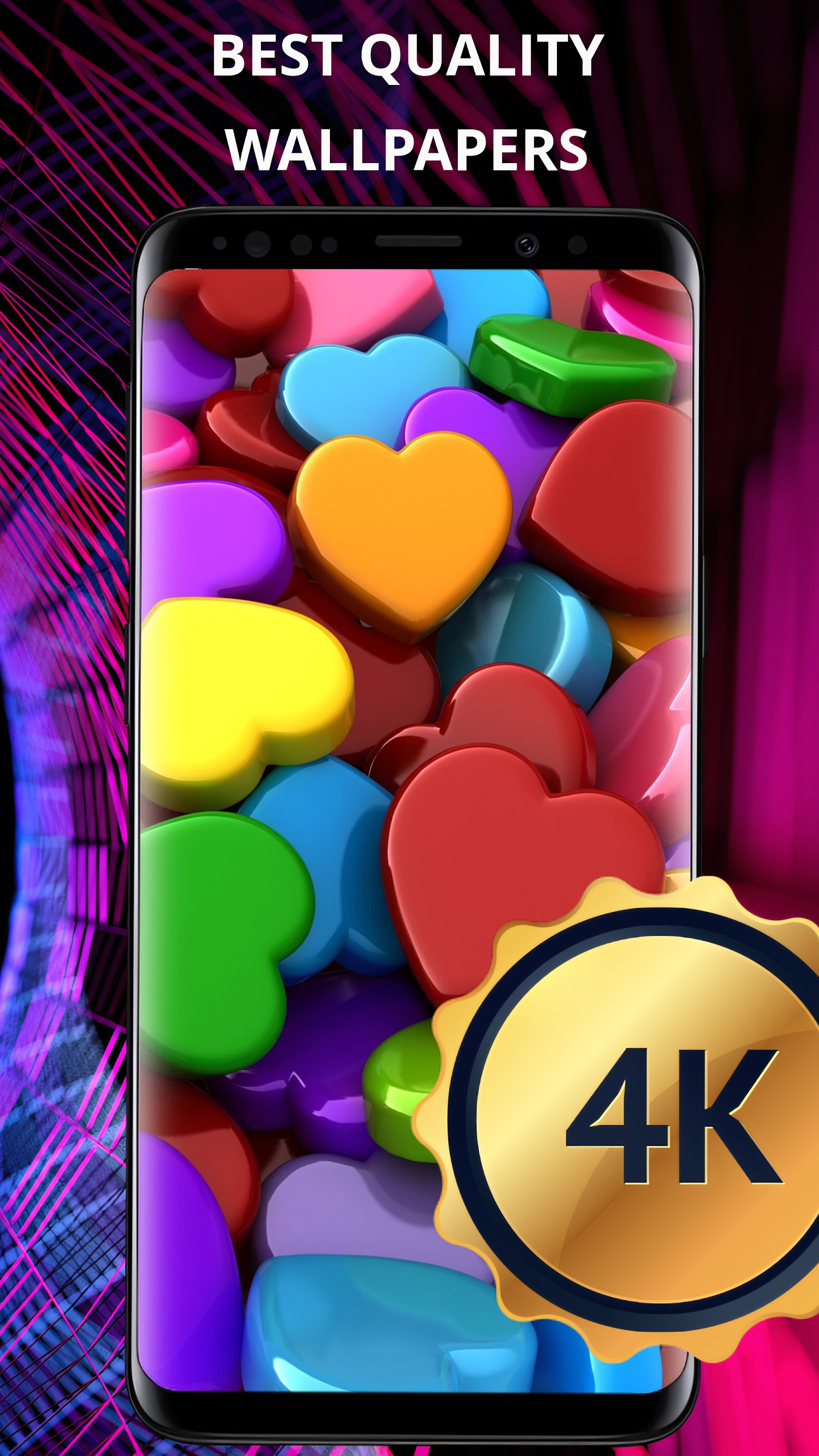 اسکرین شات 5 برنامه Love wallpapers 4K