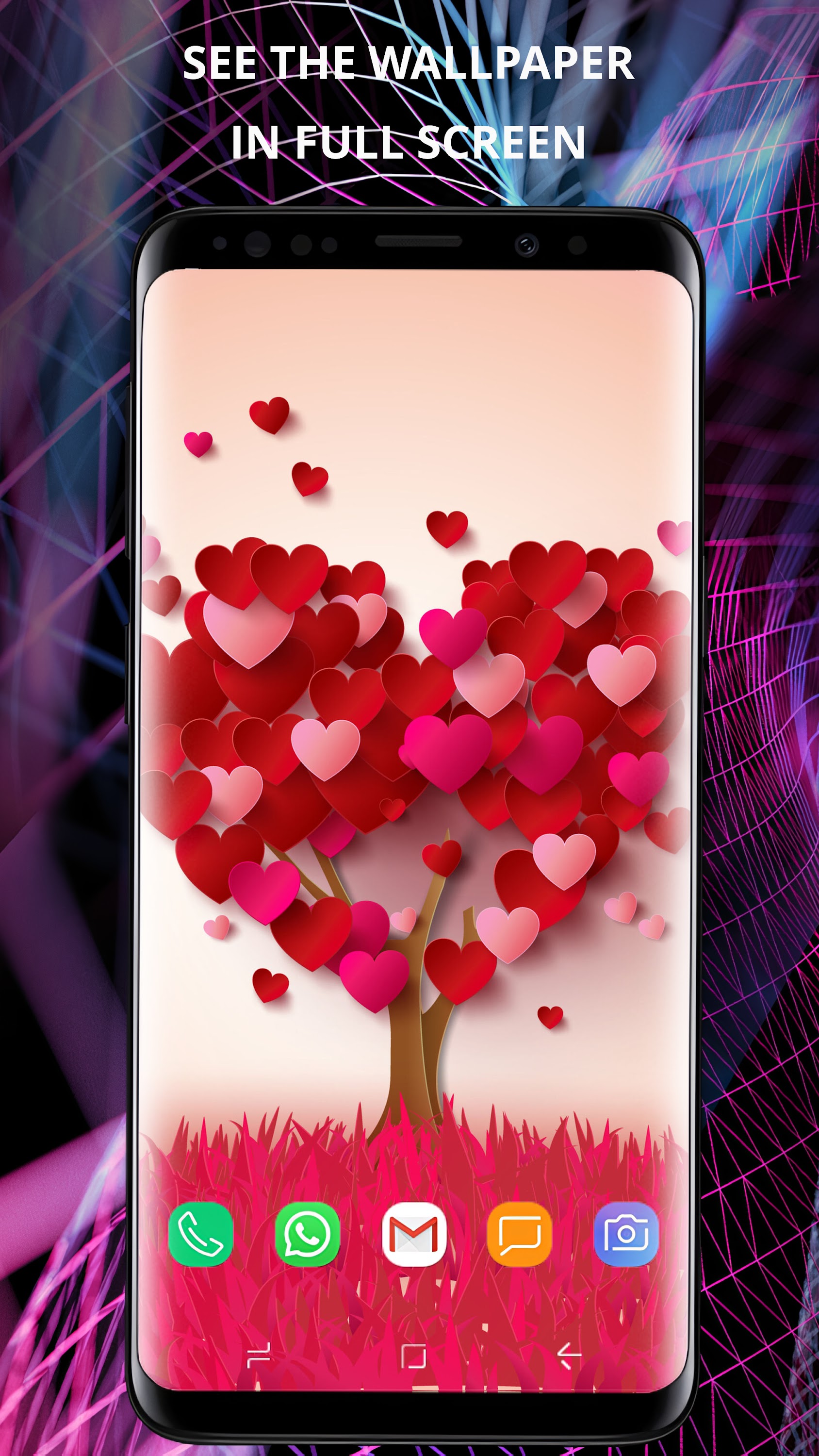 اسکرین شات 2 برنامه Love wallpapers 4K