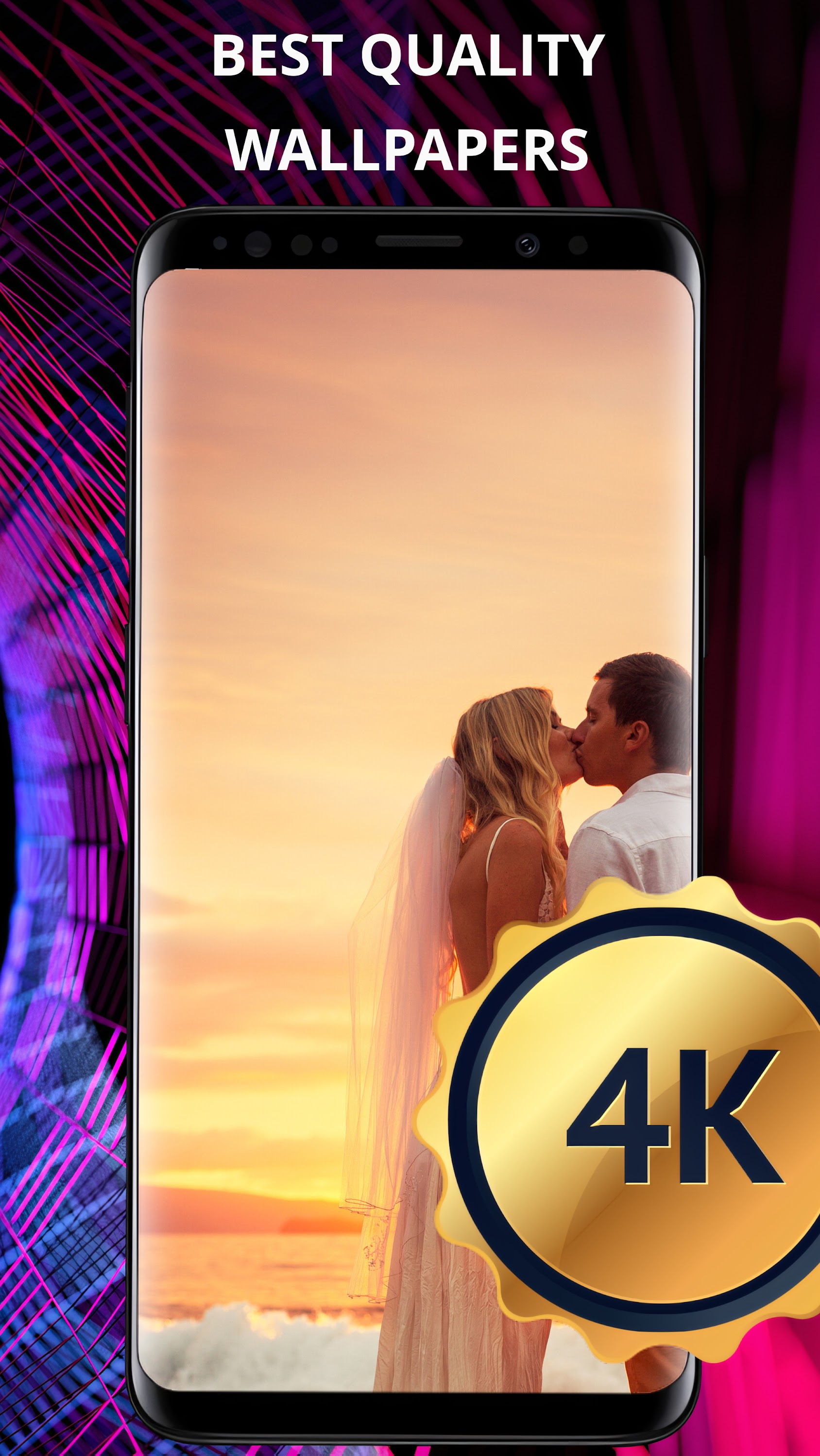 اسکرین شات 5 برنامه Romantic wallpaper