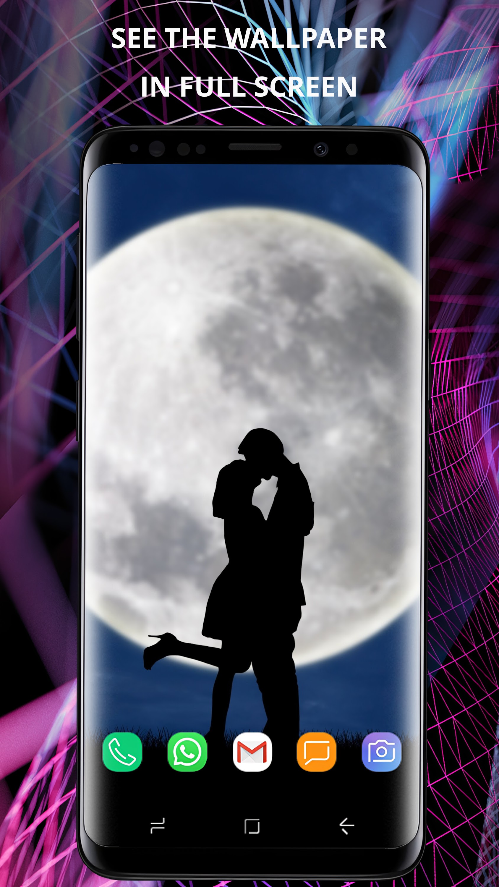 اسکرین شات 2 برنامه Romantic wallpaper