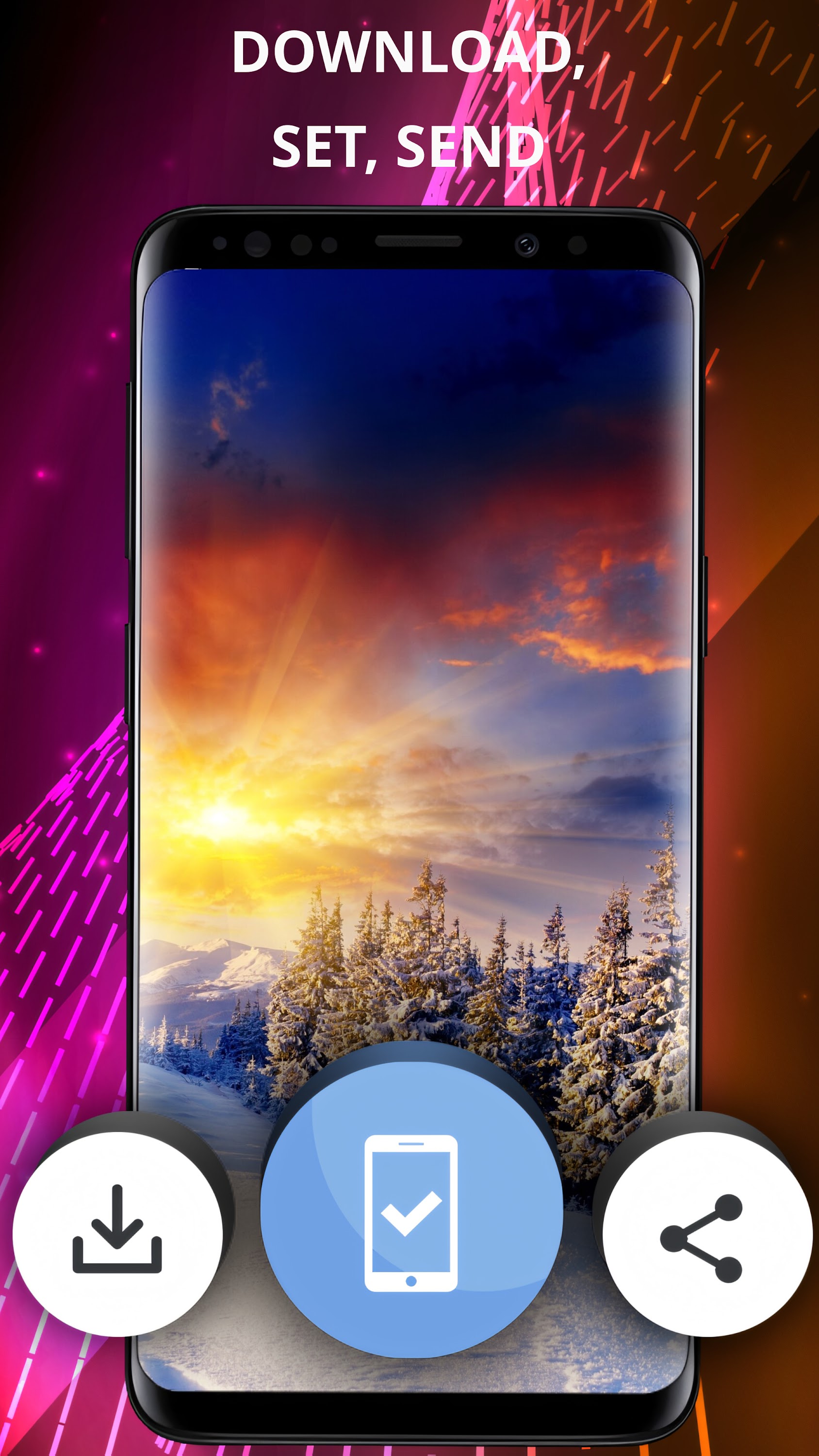 اسکرین شات 3 برنامه Winter wallpapers 2024