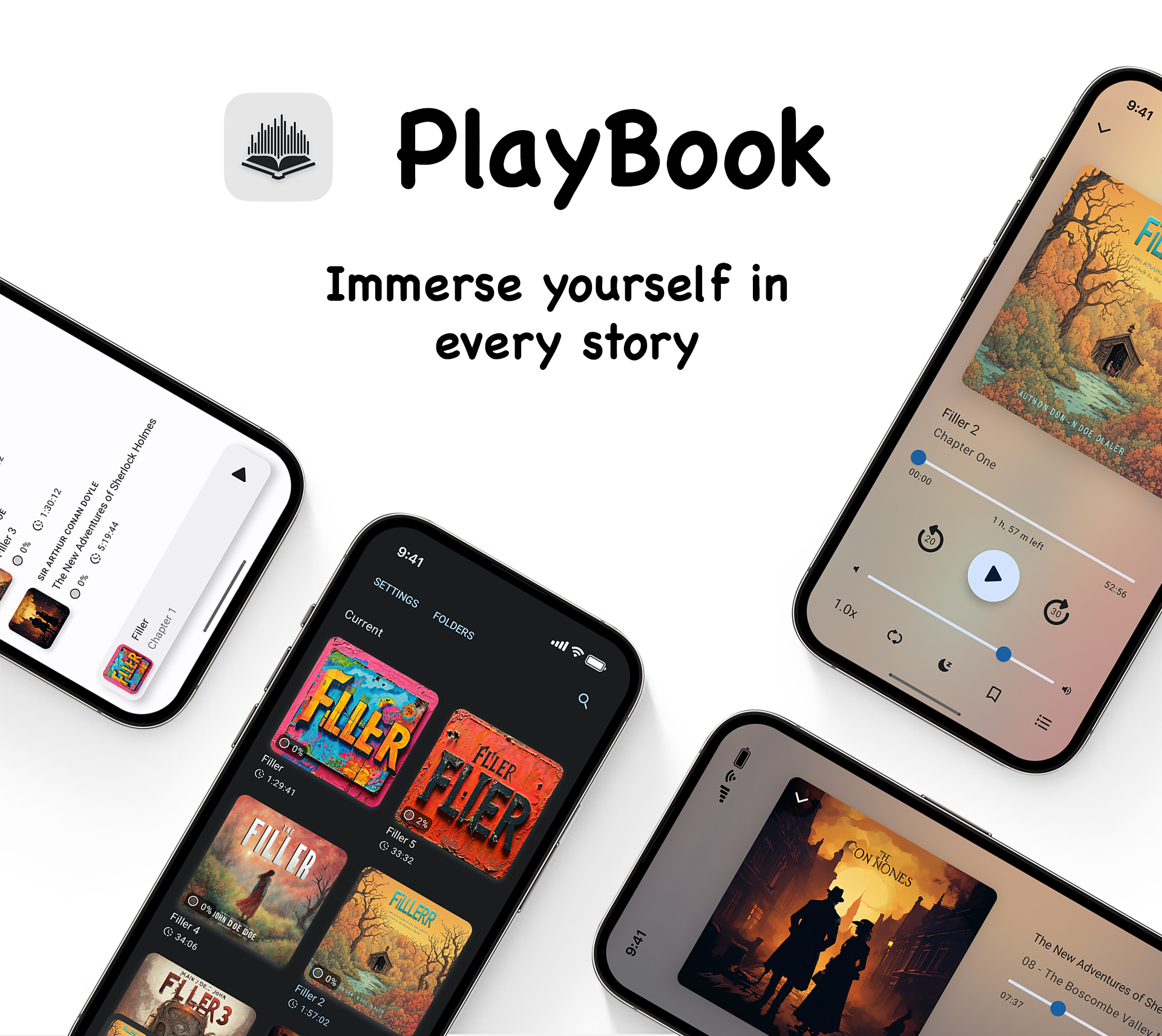 اسکرین شات 1 برنامه PlayBook Lite Audiobook Player