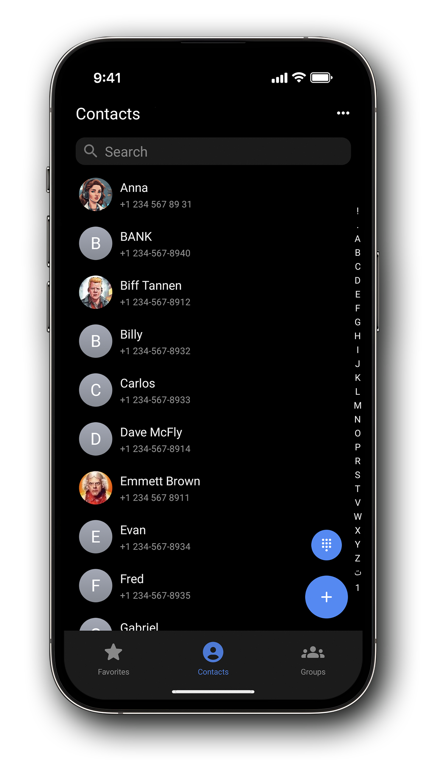 اسکرین شات 1 برنامه Right Contacts