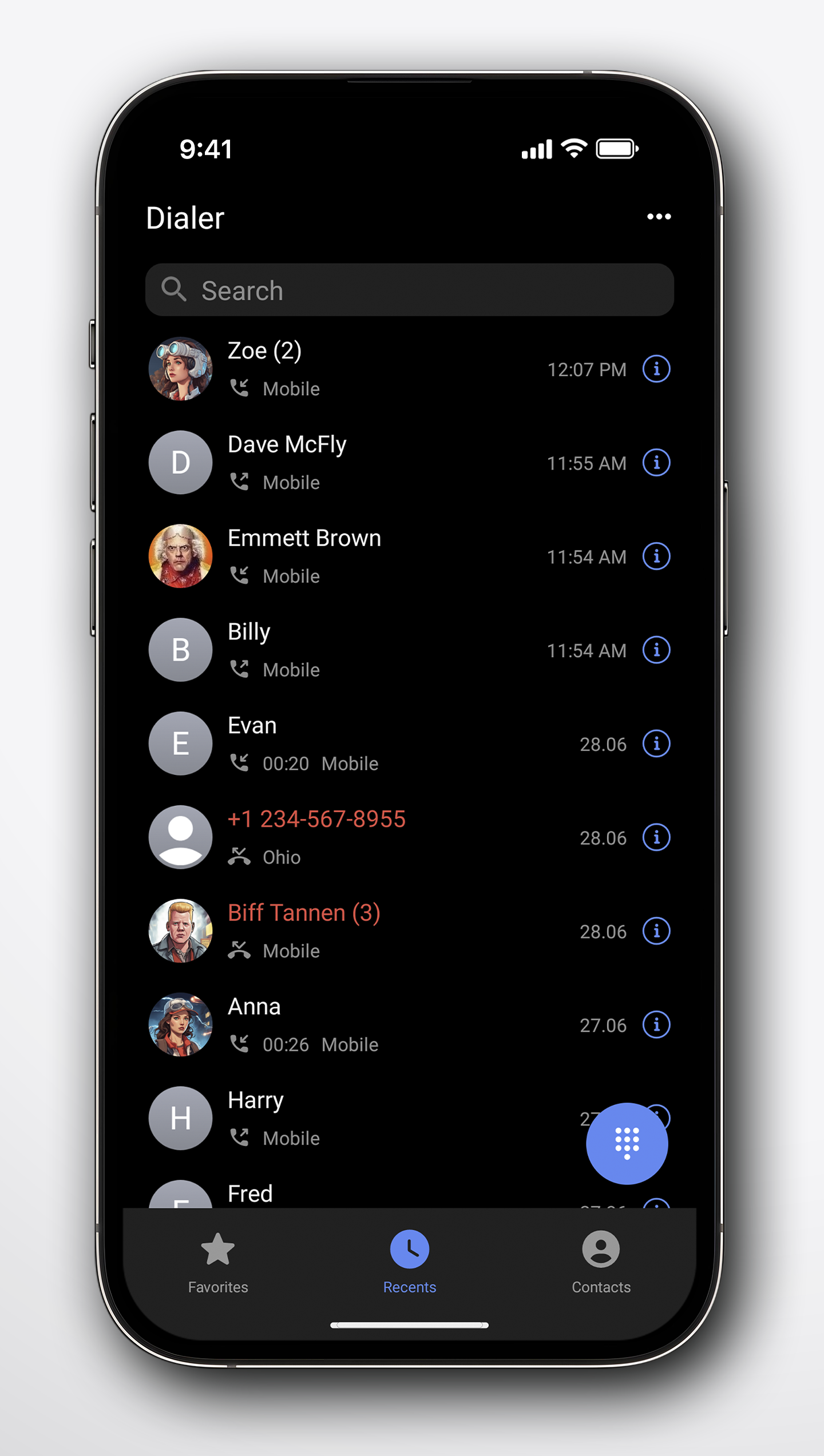 اسکرین شات 2 برنامه Right Dialer