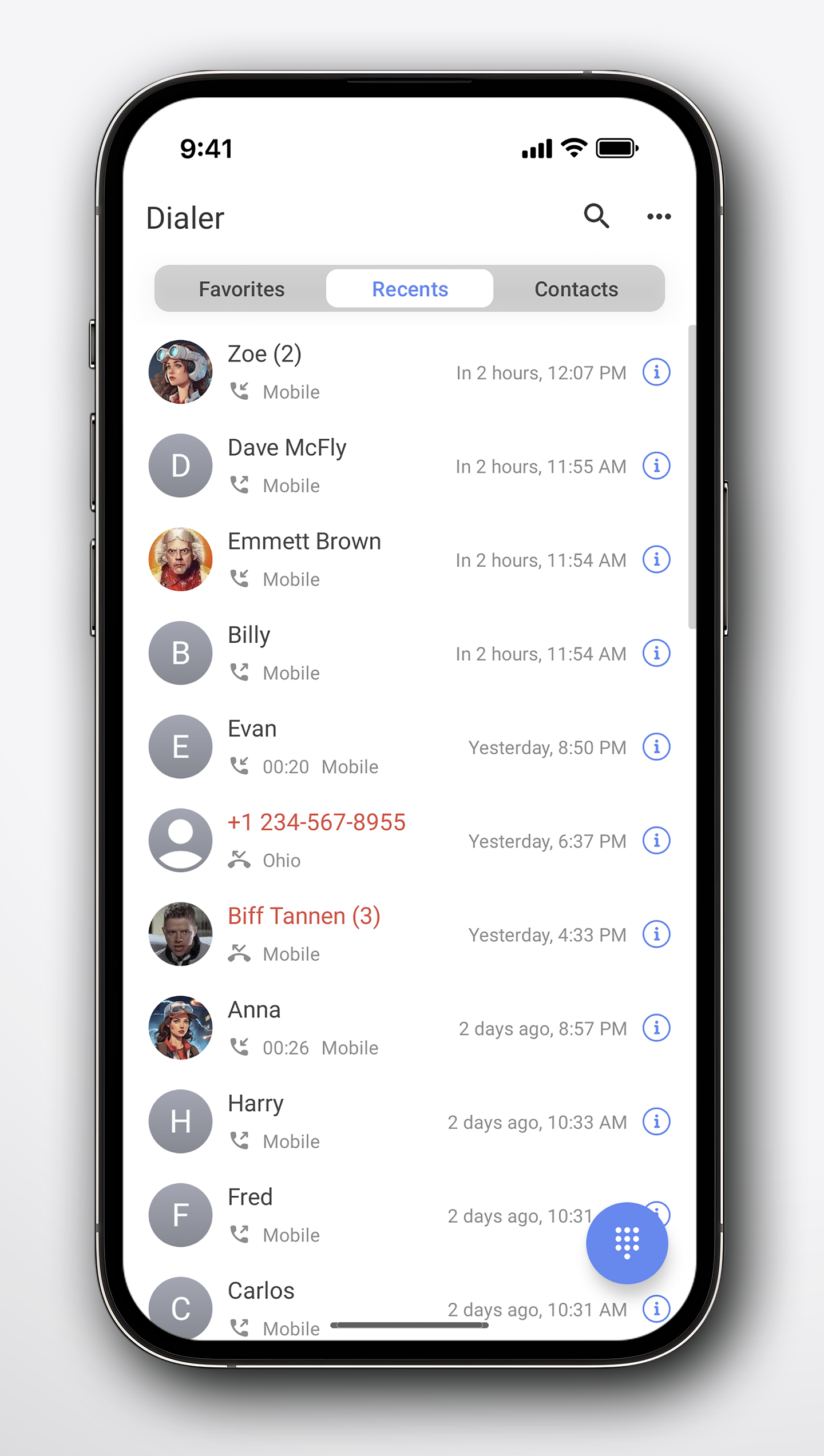 اسکرین شات 3 برنامه Right Dialer