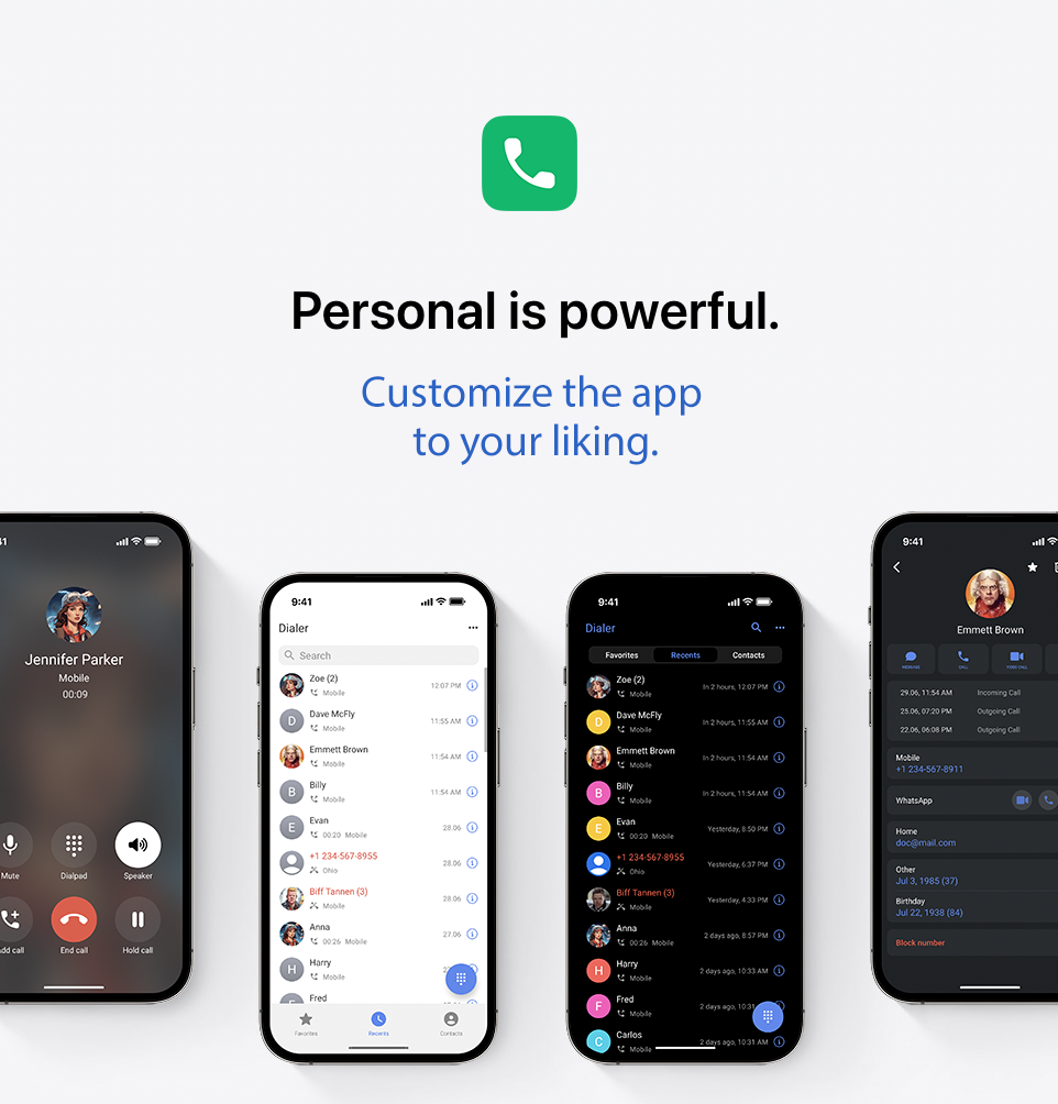 اسکرین شات 1 برنامه Right Dialer