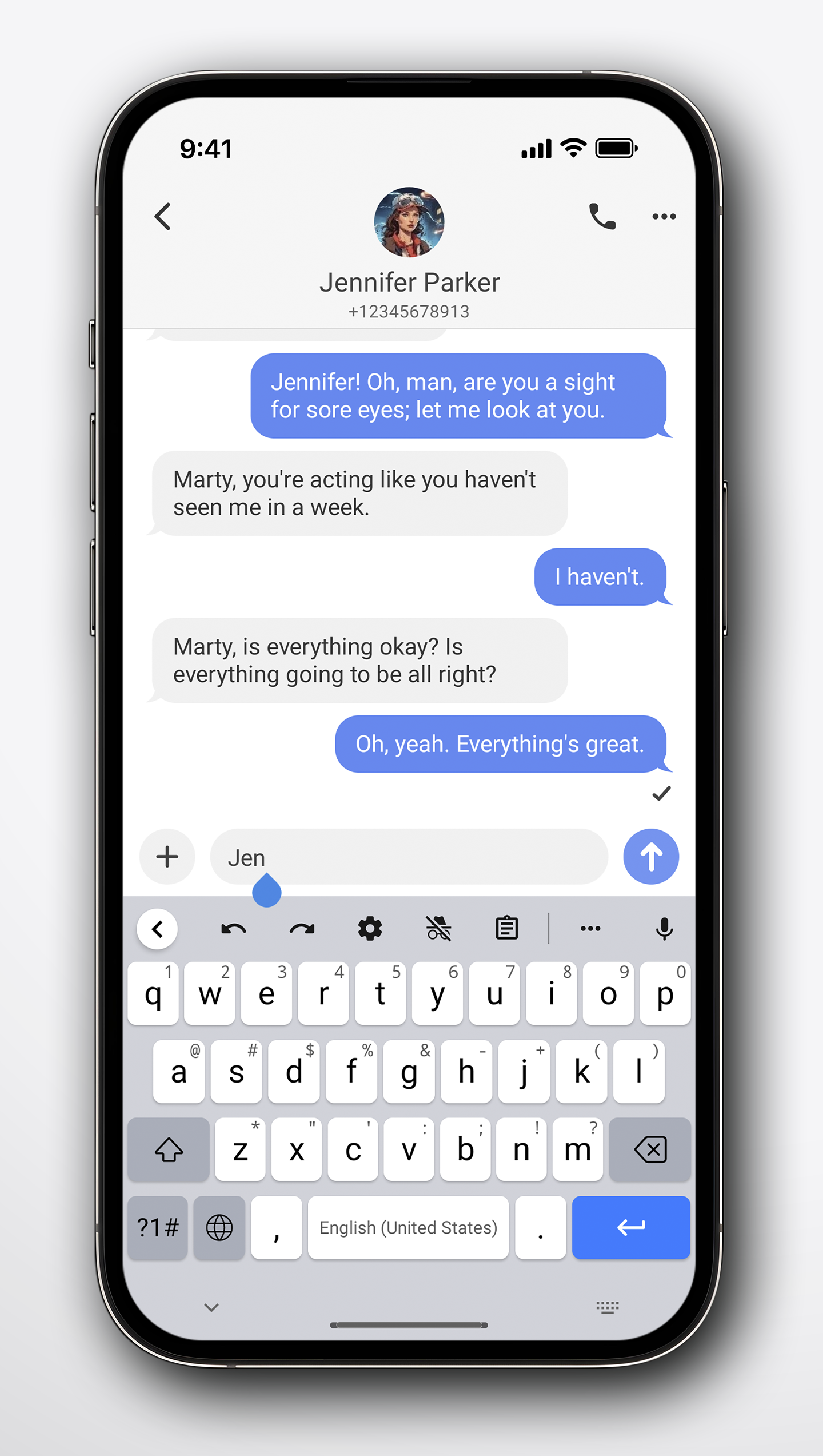 اسکرین شات 1 برنامه Inkwell Keyboard
