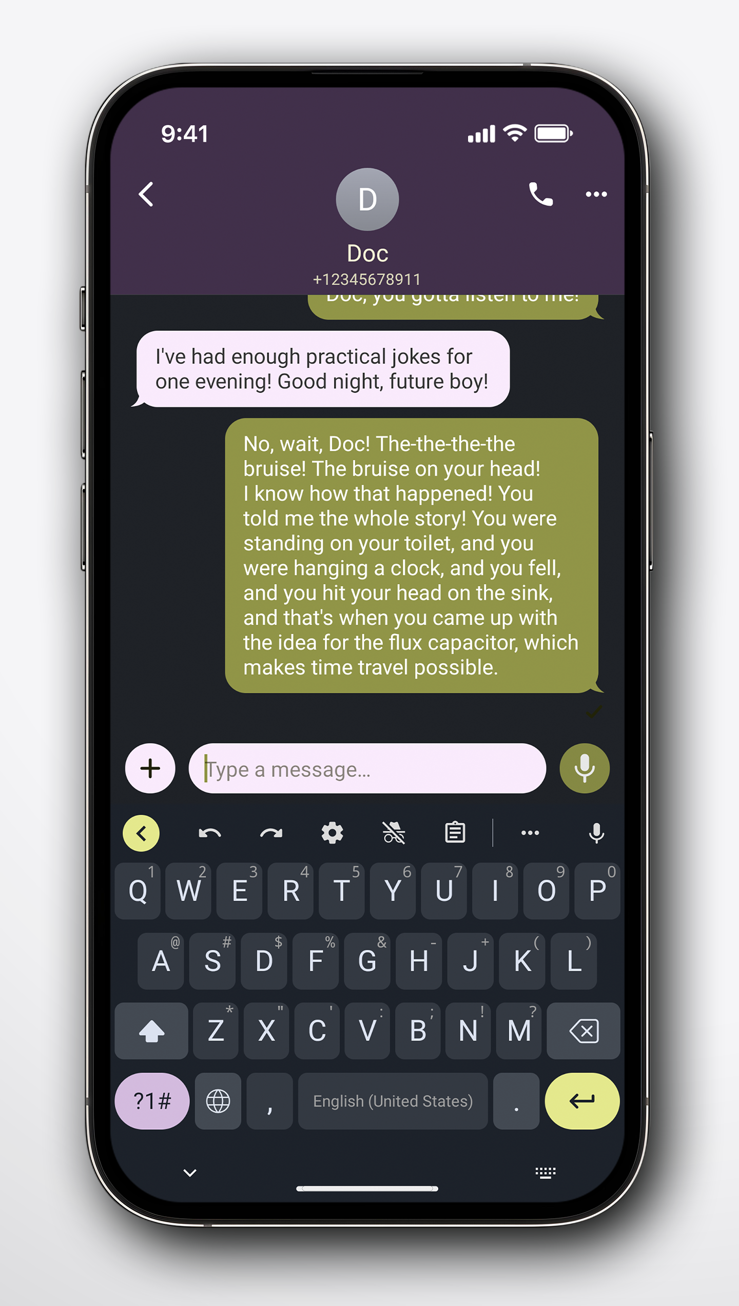 اسکرین شات 5 برنامه Inkwell Keyboard