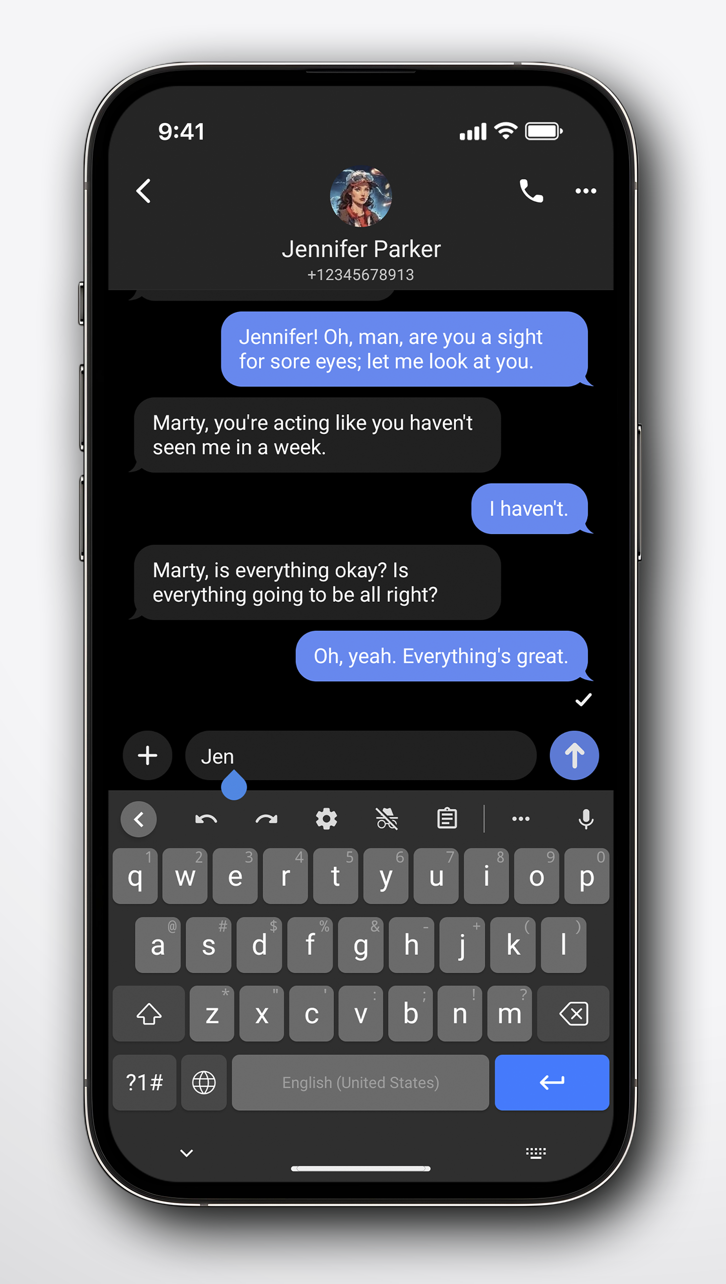 اسکرین شات 2 برنامه Inkwell Keyboard