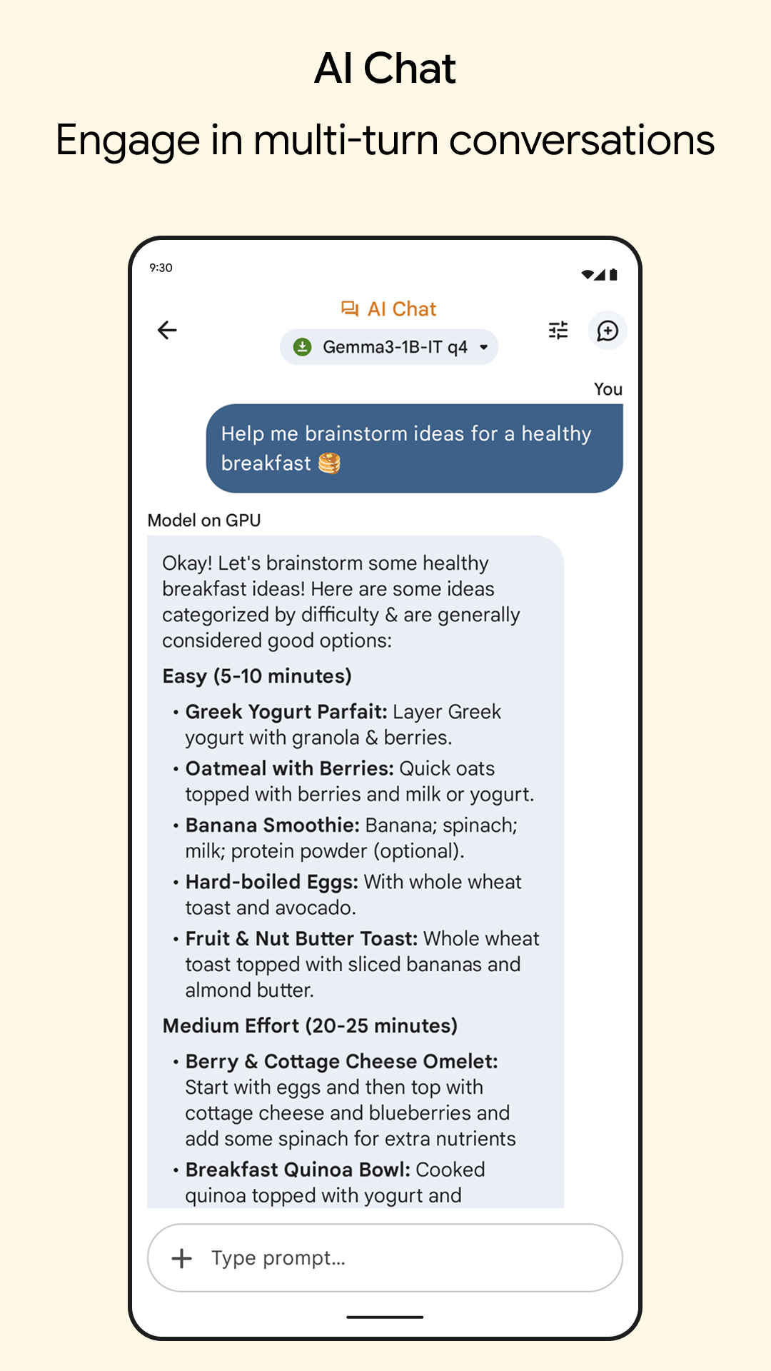 اسکرین شات 5 برنامه Google AI Edge Gallery