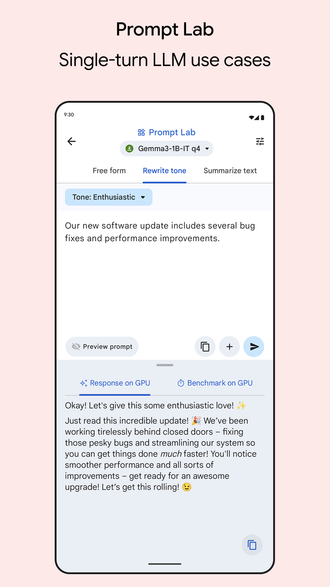 اسکرین شات 7 برنامه Google AI Edge Gallery