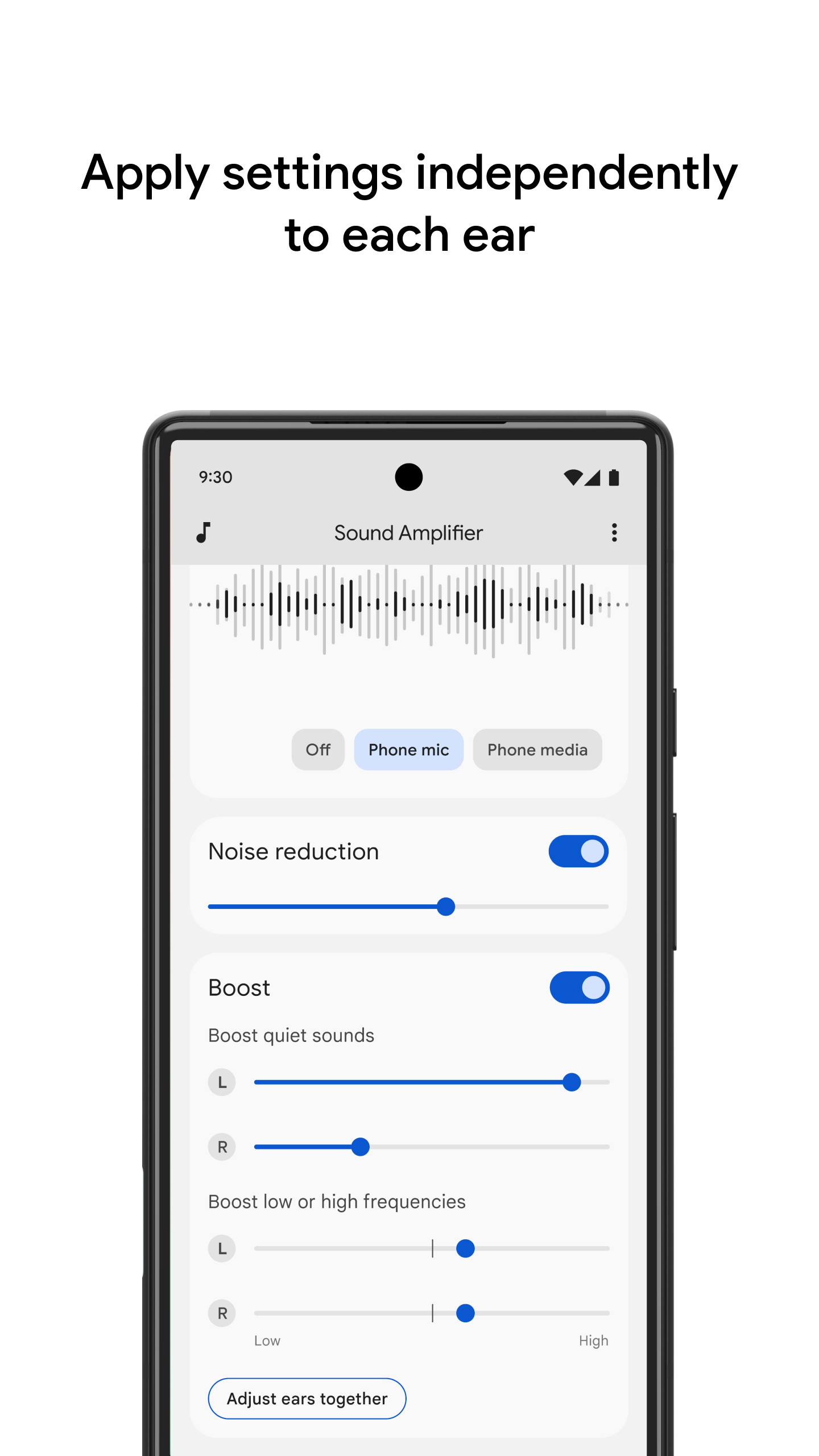 اسکرین شات 5 برنامه Sound Amplifier