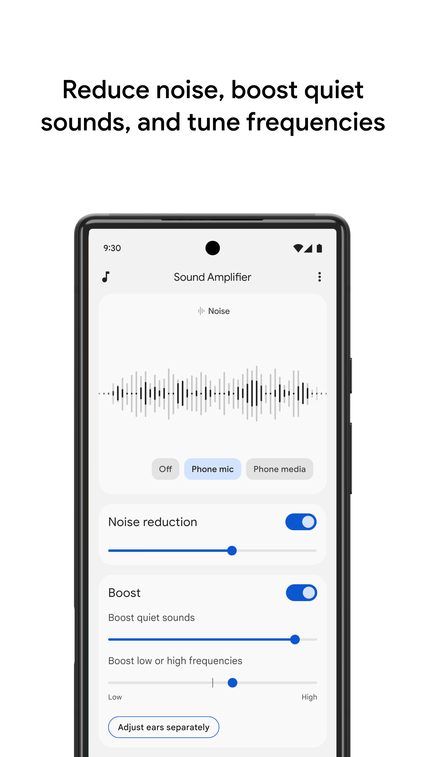 اسکرین شات 4 برنامه Sound Amplifier