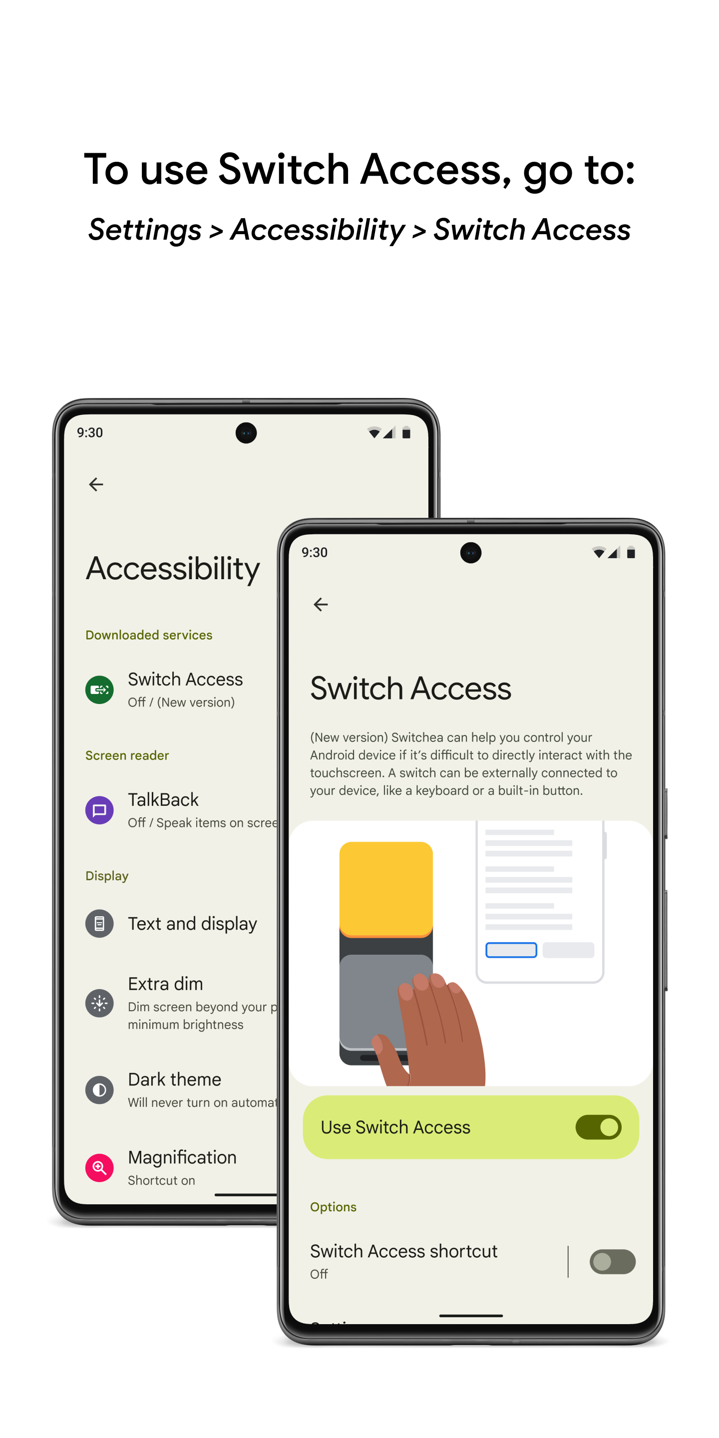 اسکرین شات 2 برنامه Switch Access